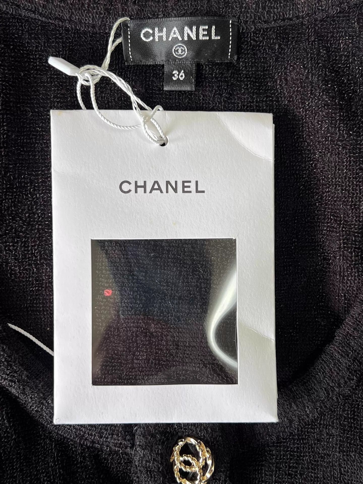 Chanel Chanel Sleeveless Black Dress w/ Gold Logo Size 36 Size XS / US 0-2 / IT 36-38 - 5 Thumbnail