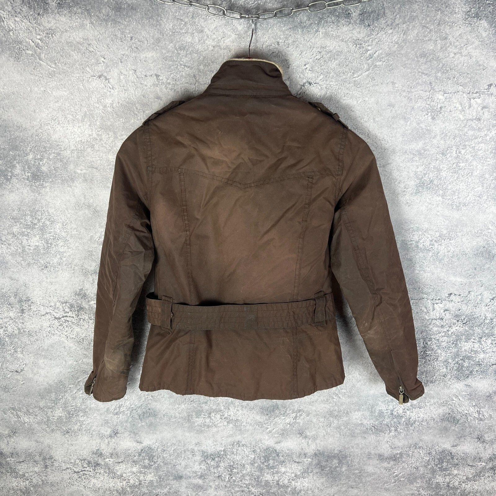 Barbour Barbour International Waxed Jacket Women's Size 4 Brown ` Size S / US 4 / IT 40 - 9 Thumbnail