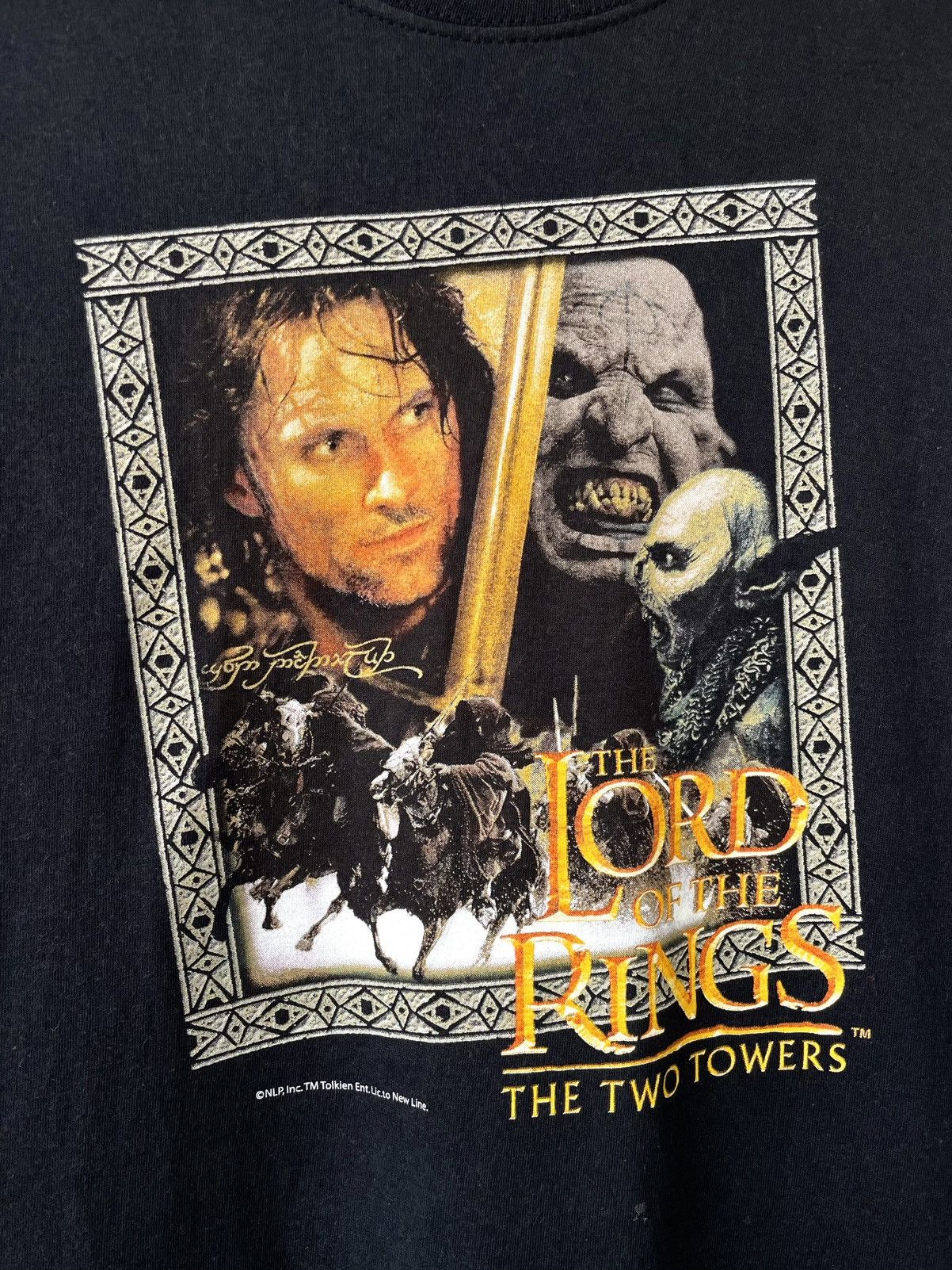 Vintage Vintage 00s Lord Of The Rings Two Towers Movie Promo T-Shirt Size US M / EU 48-50 / 2 - 5 Thumbnail