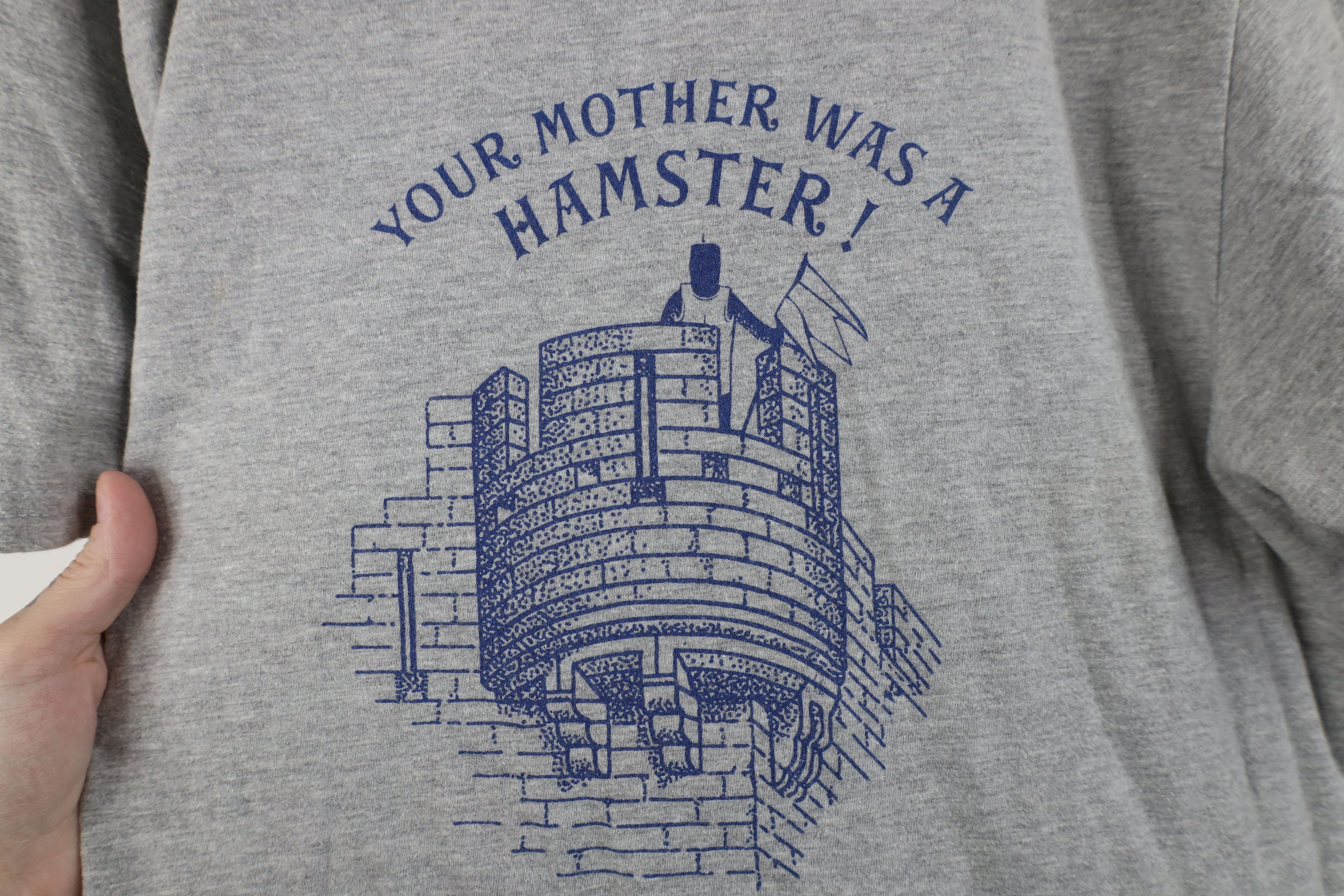 Vintage Retro Python and the Holy Grail Mother Was A Hamster T-Shirt Size US M / EU 48-50 / 2 - 4 Thumbnail
