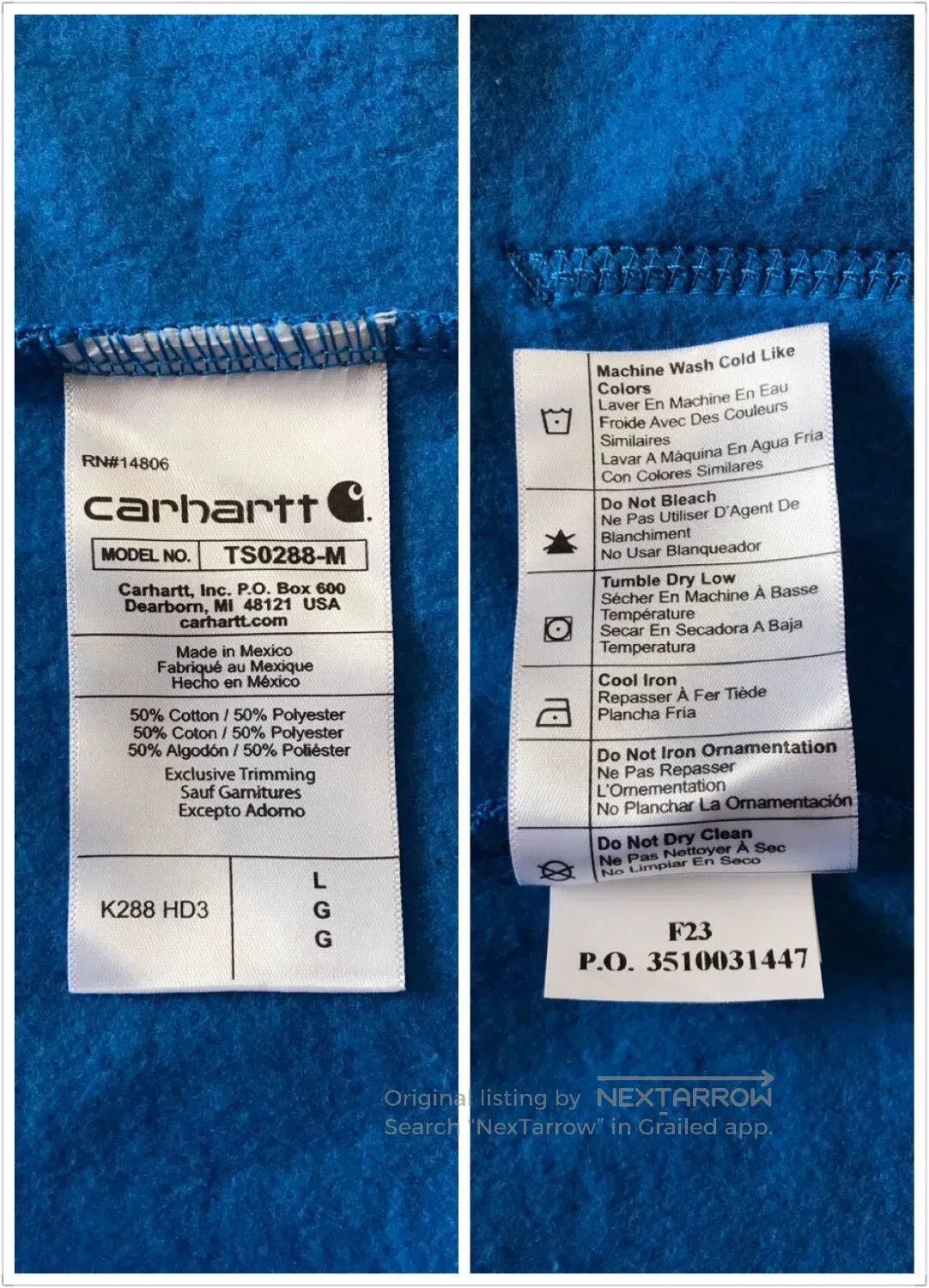 Carhartt Carhartt K288 HD3 Hooded Sweatshirt. Size US L / EU 52-54 / 3 - 9 Thumbnail