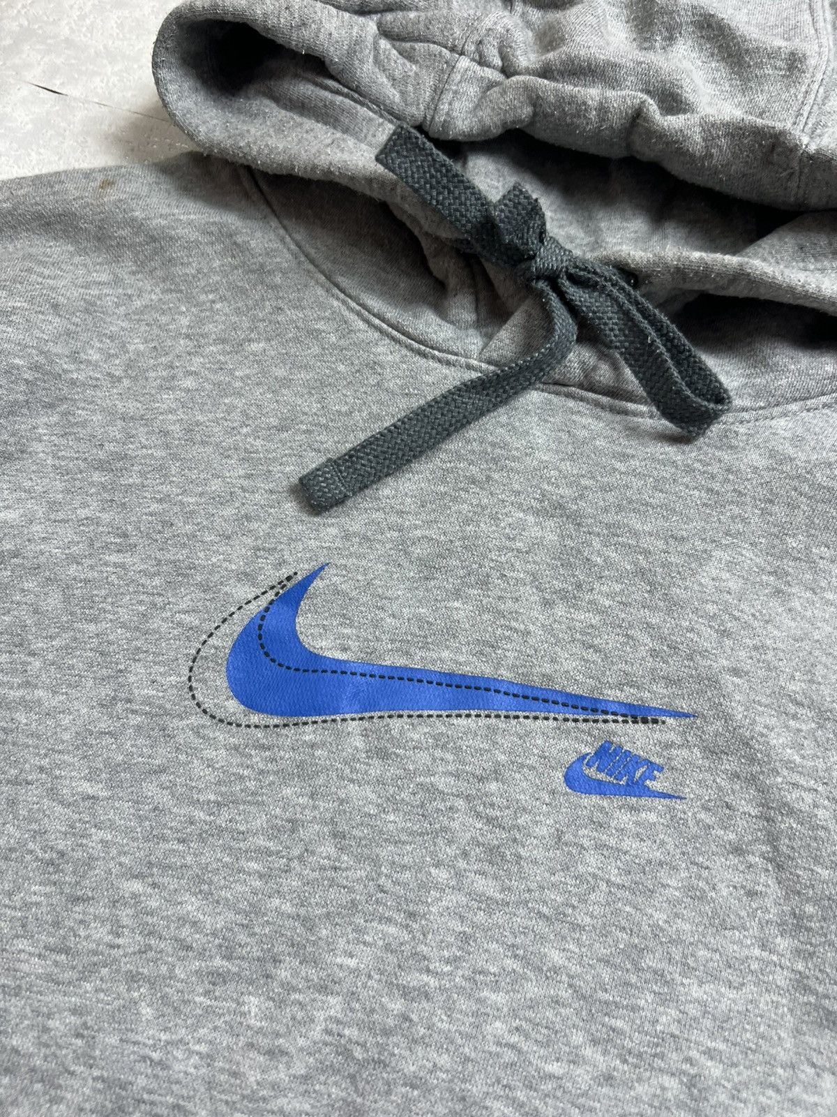 Nike Nike Central Swoosh Vintage Y2K Drill Oversized Hoodie Size US M / EU 48-50 / 2 - 4 Thumbnail