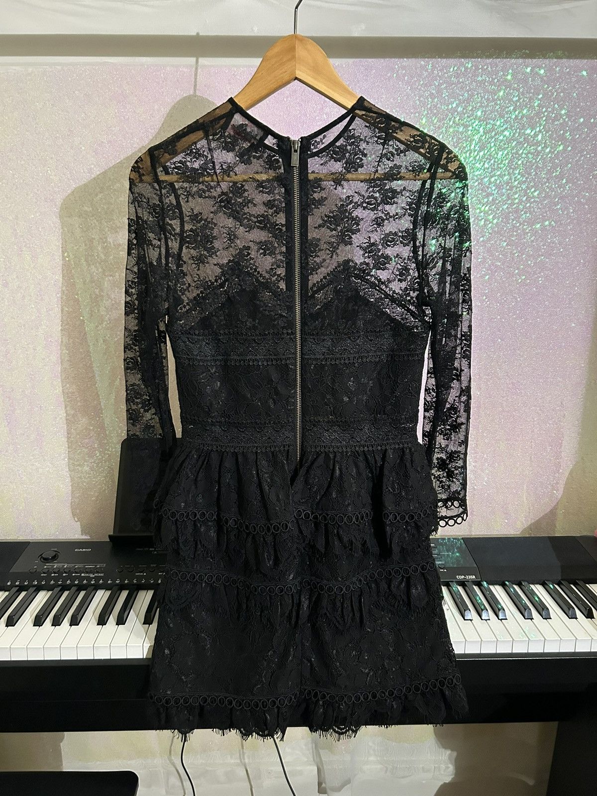 The Kooples The Kooples Black Lace Dress Size XS / US 0-2 / IT 36-38 - 2 Thumbnail