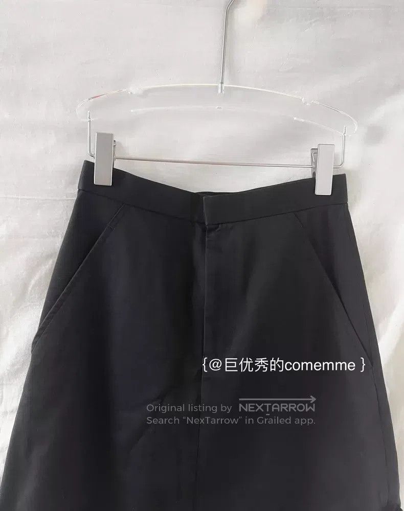 Comme des Garcons Comme Des Garcons size XS Black tailored wide flared asymm Size 23" - 4 Thumbnail