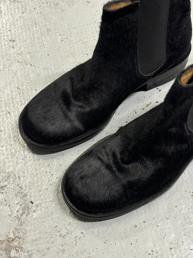 Dolce & Gabbana Dolce & Gabbana Black Calf Hair Chelsea Boots Size US 9 / IT 39 - 4 Thumbnail