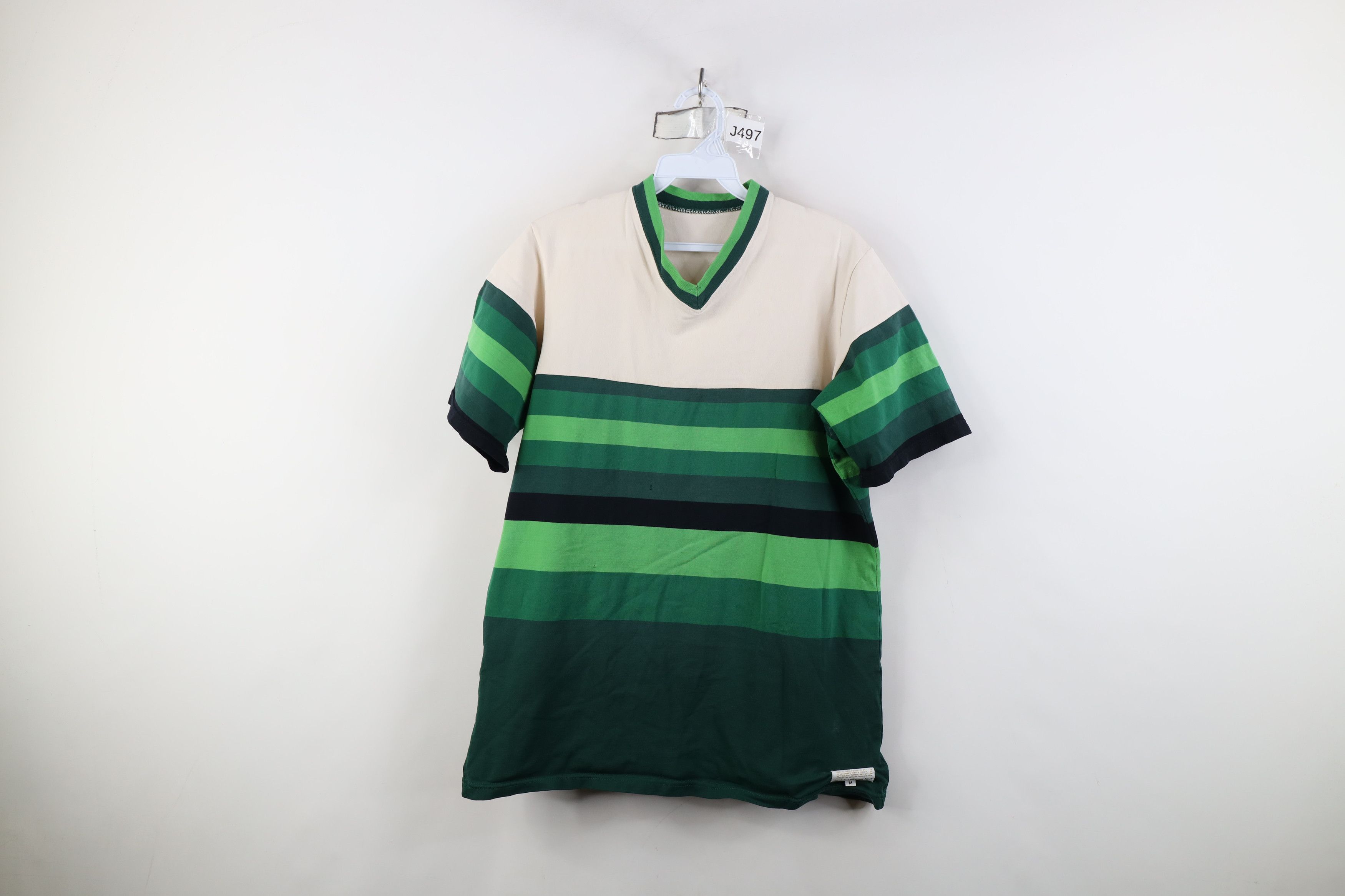 Vintage Vintage 70s Sand Knit Knit Soccer Football Jersey Shirt USA Size US M / EU 48-50 / 2 - 1 Thumbnail
