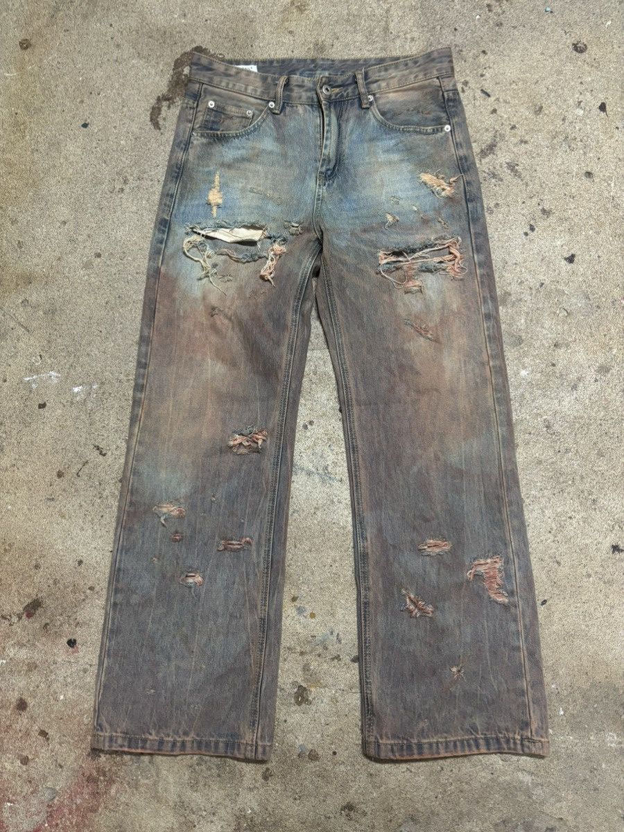 Carhartt Trashed wide leg denim Size US 30 / EU 46 - 1 Thumbnail