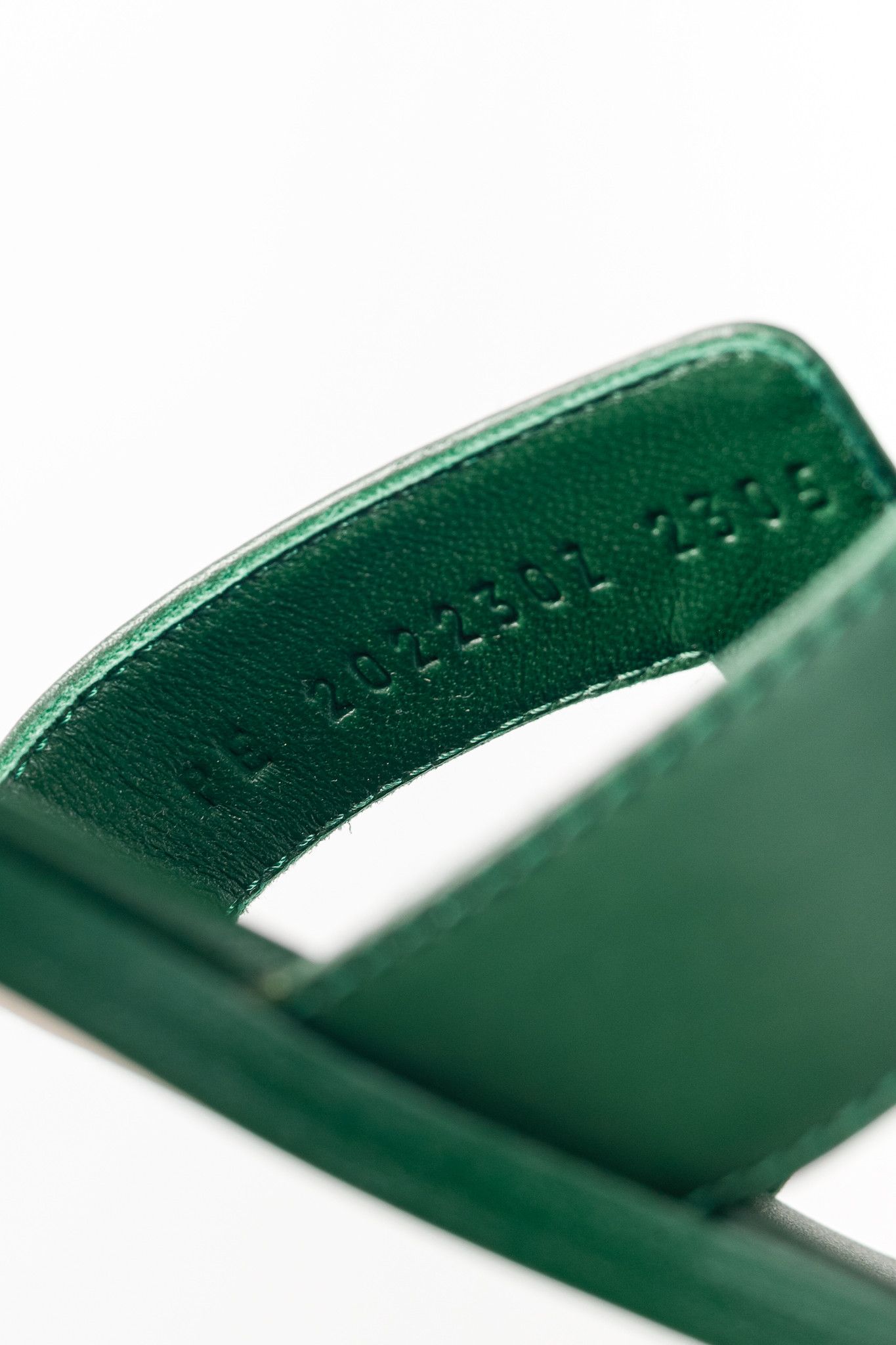 Hermes Hermes Oran Vert Electrique Calfskin H-Strap Sandals Size US 7.5 / IT 37.5 - 11 Thumbnail