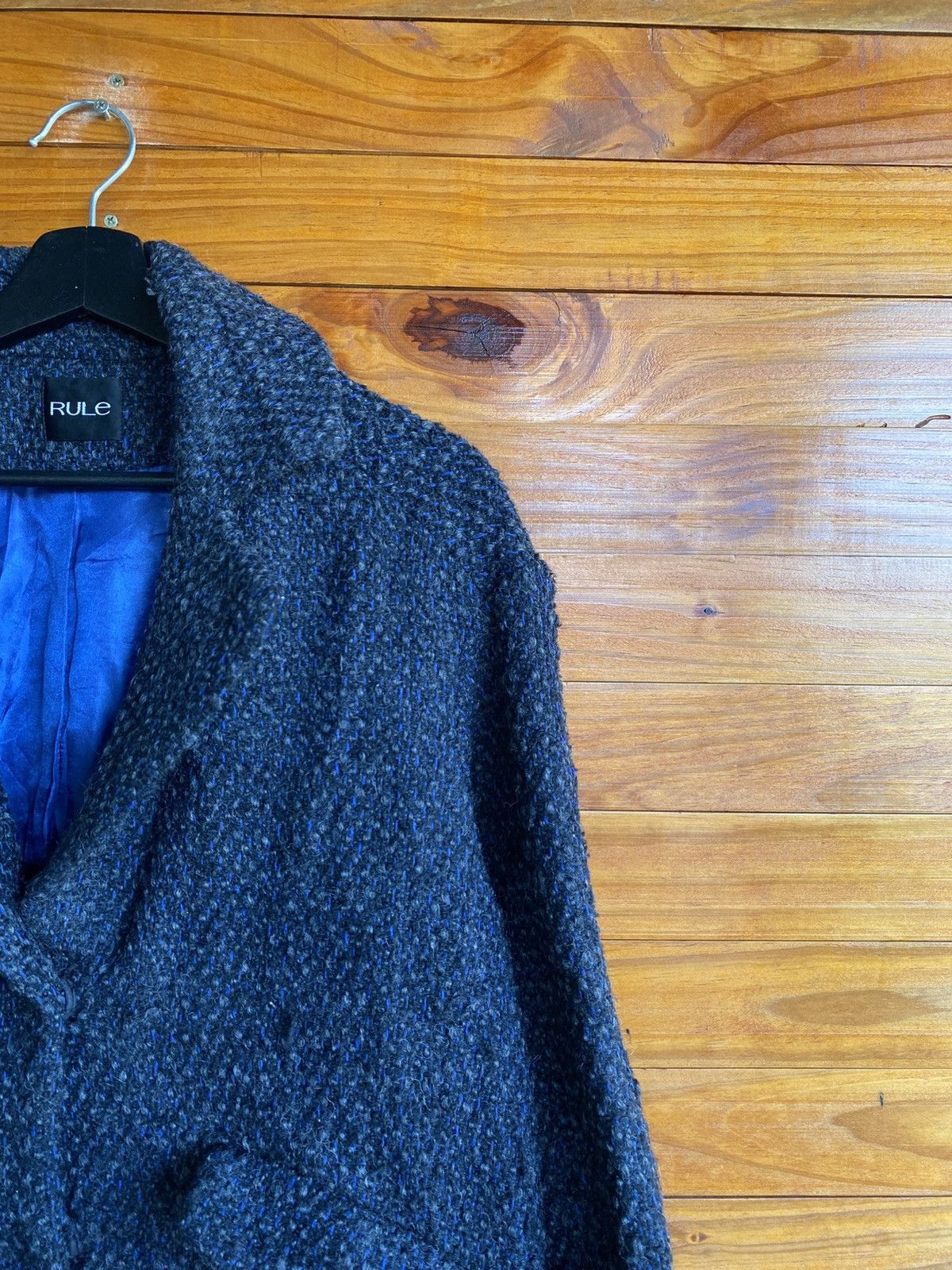 Japanese Brand RULE Wool Blend Textured Overcoat – Japanese Brand Classic Size S / US 4 / IT 40 - 8 Thumbnail