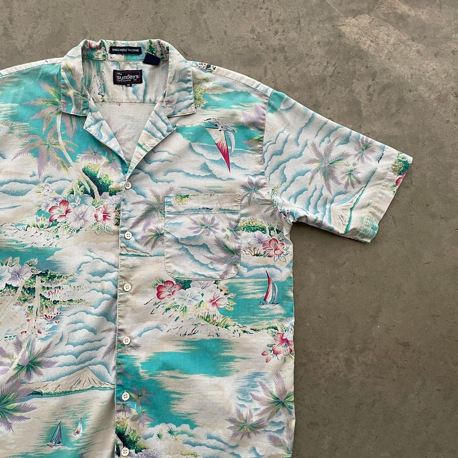 Vintage Vintage The Sundays Thin Hawaiian Shirt Size US M / EU 48-50 / 2 - 3 Thumbnail
