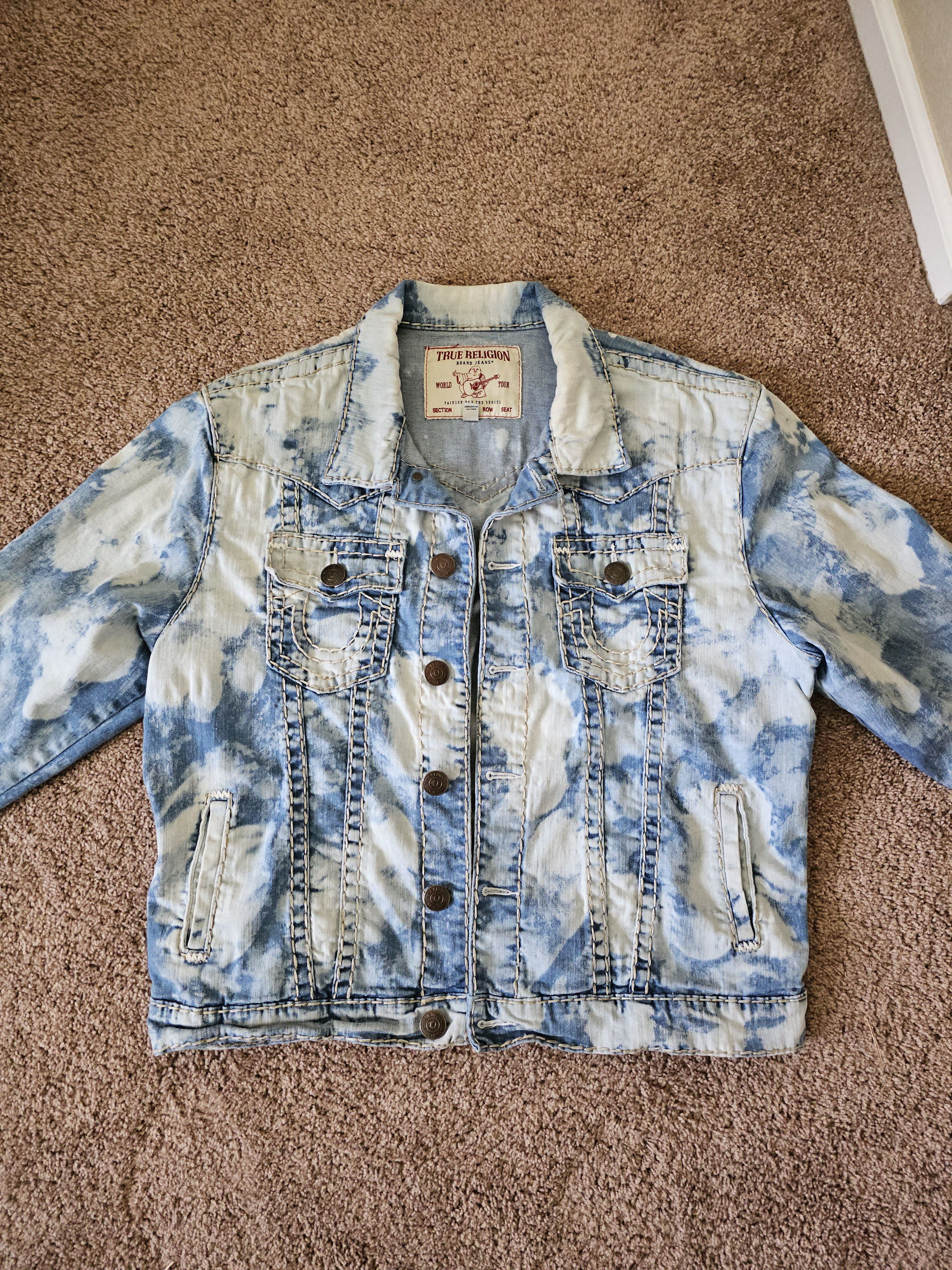 True Religion Blue Cloud Denim Jacket Size US XL / EU 56 / 4 - 1 Thumbnail