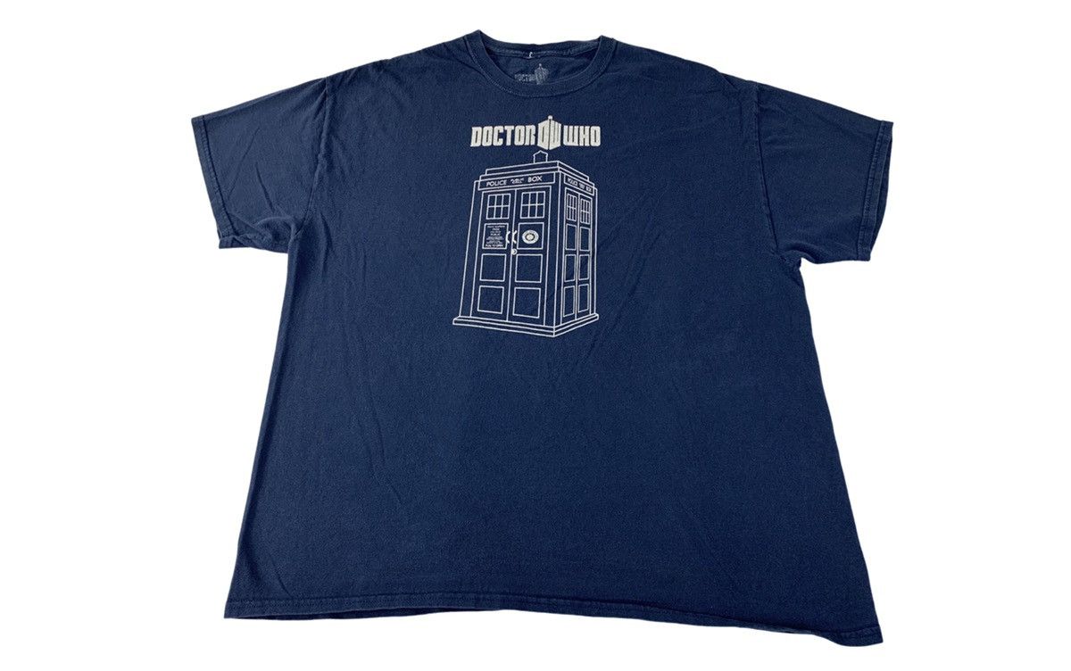 Vintage 90s Doctor Who Sci Fiction Movie Crewneck Printed Tee Size US XL / EU 56 / 4 - 1 Thumbnail