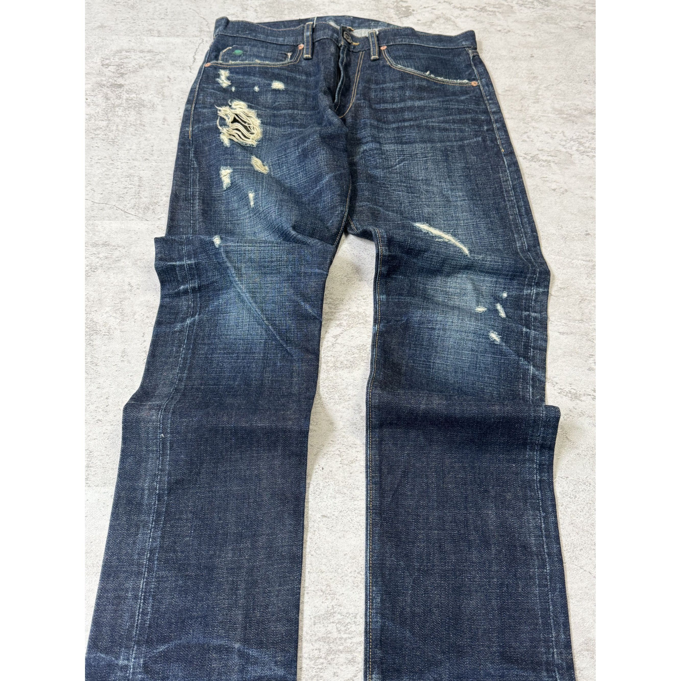Other Tortoise Ripped Slim Jeans Size 34" / US 12 / IT 48 - 4 Thumbnail