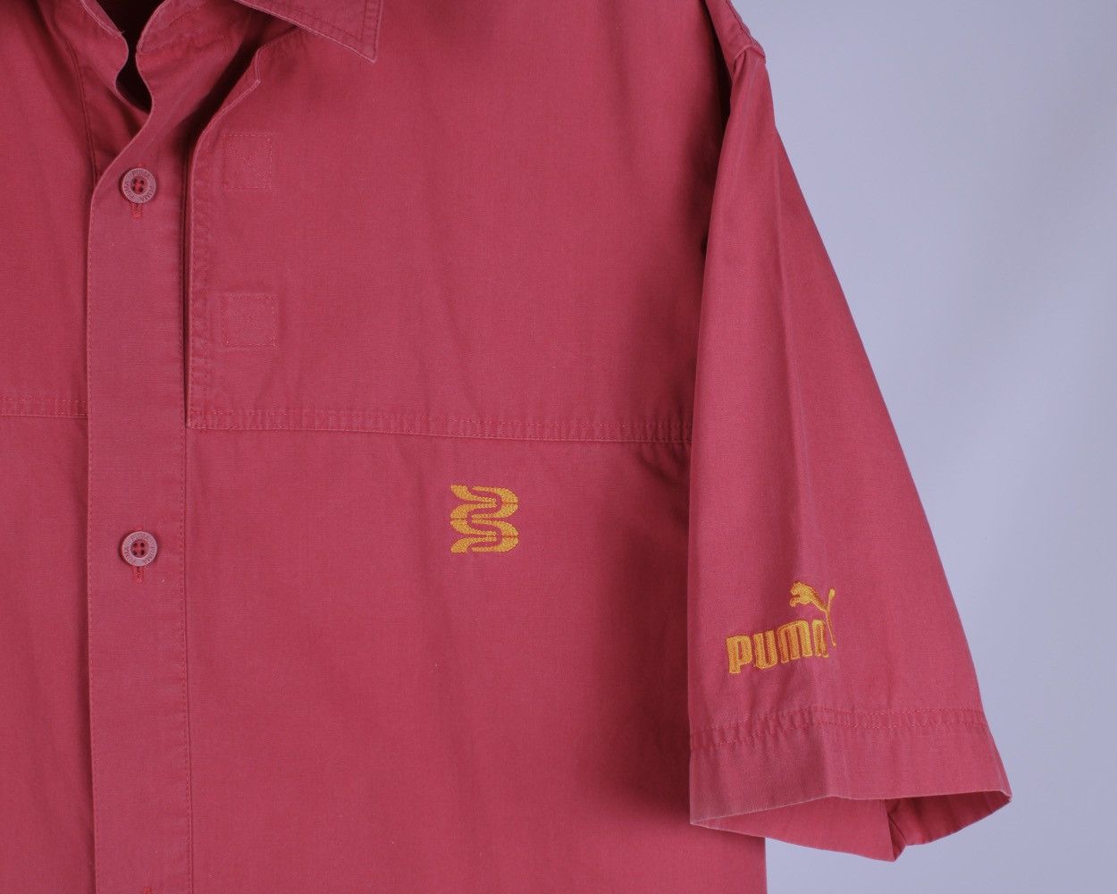 Puma × Vintage PUMA Speedsters Vintage Red Short Sleeve Shirt Size US XL / EU 56 / 4 - 8 Thumbnail