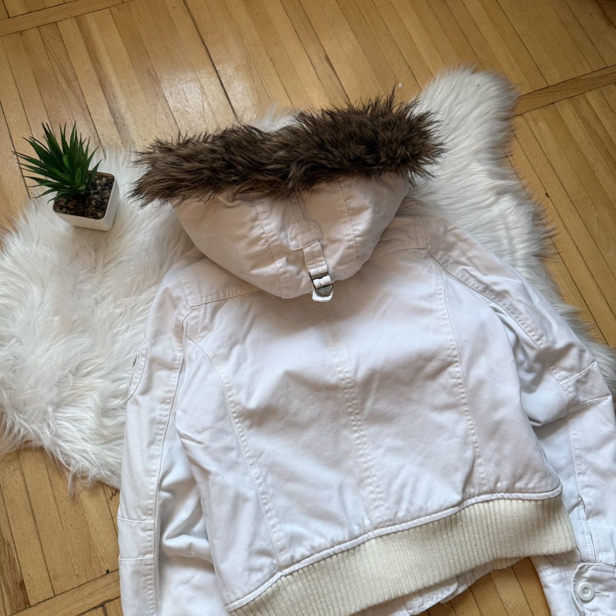 Abercrombie & Fitch 📌Crazy Abercrombie & Fitch Vintage Fur Bomber Jacket Size S / US 4 / IT 40 - 18 Thumbnail