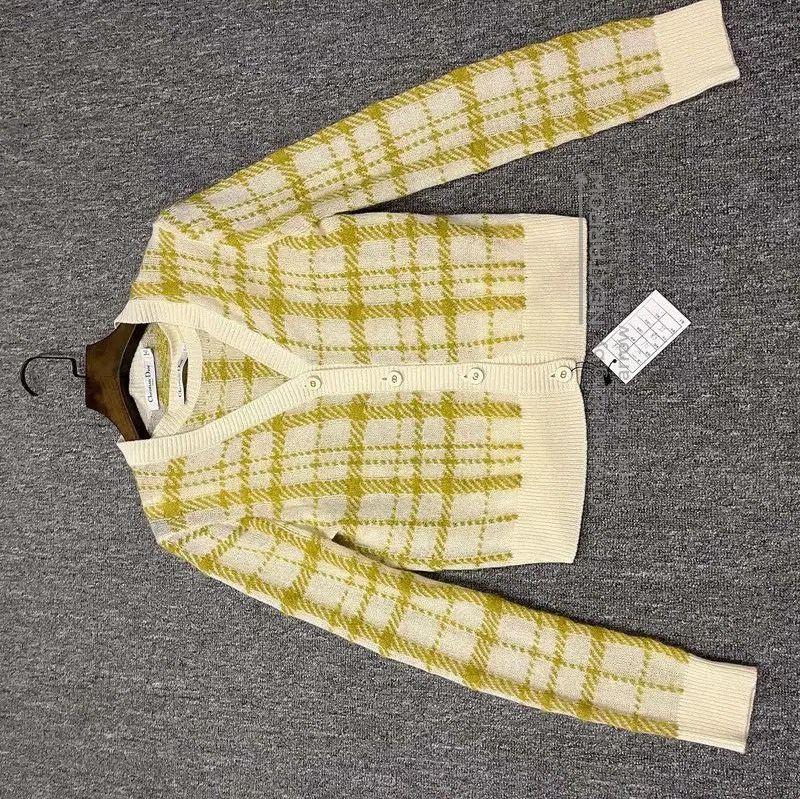 Dior Dior Yellow Cotton Cardigan for Women . Size M / US 6-8 / IT 42-44 - 1 Thumbnail