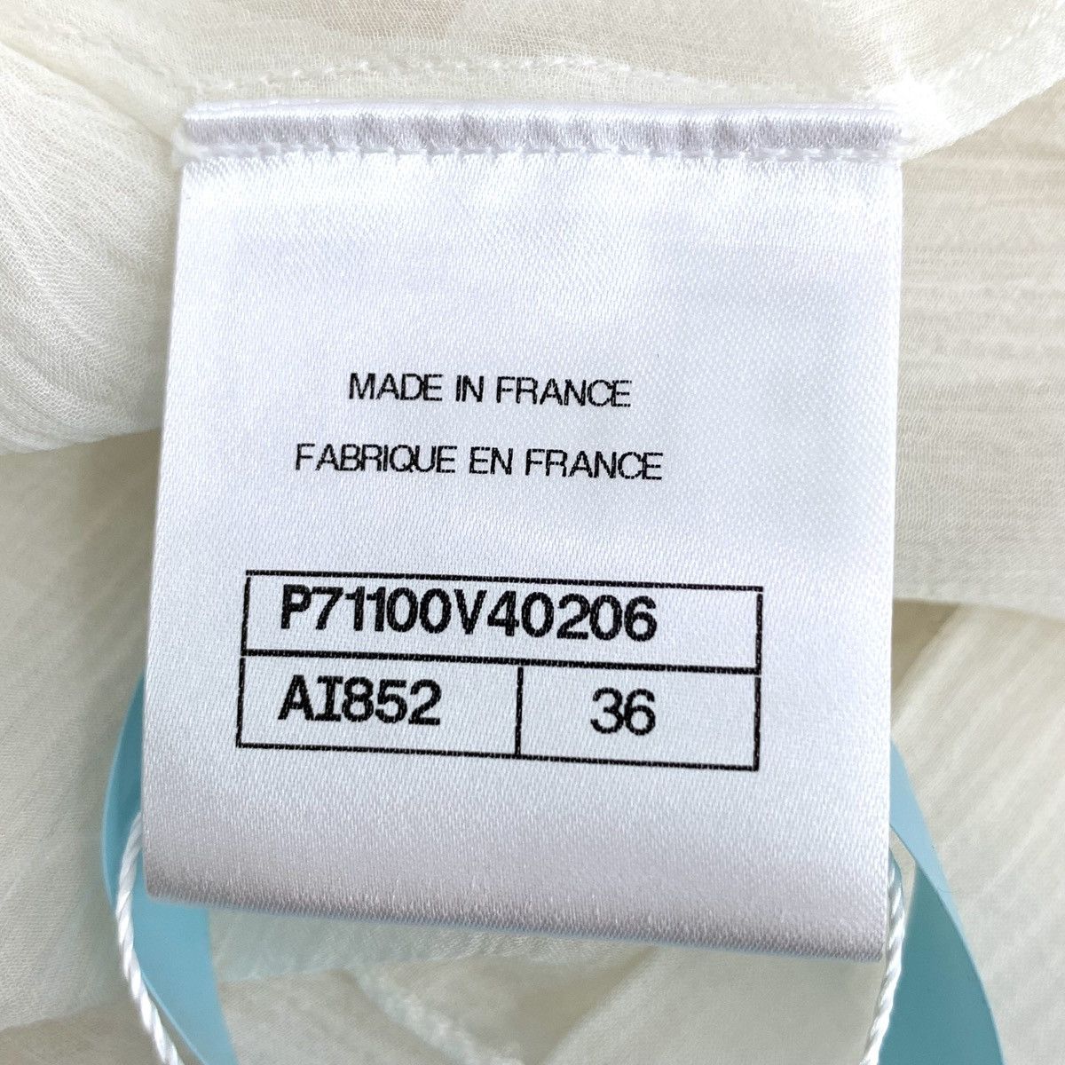 Chanel Chanel Off-white Ruffled Silk Long Sleeve Shirt K26WX Size S / US 4 / IT 40 - 7 Thumbnail