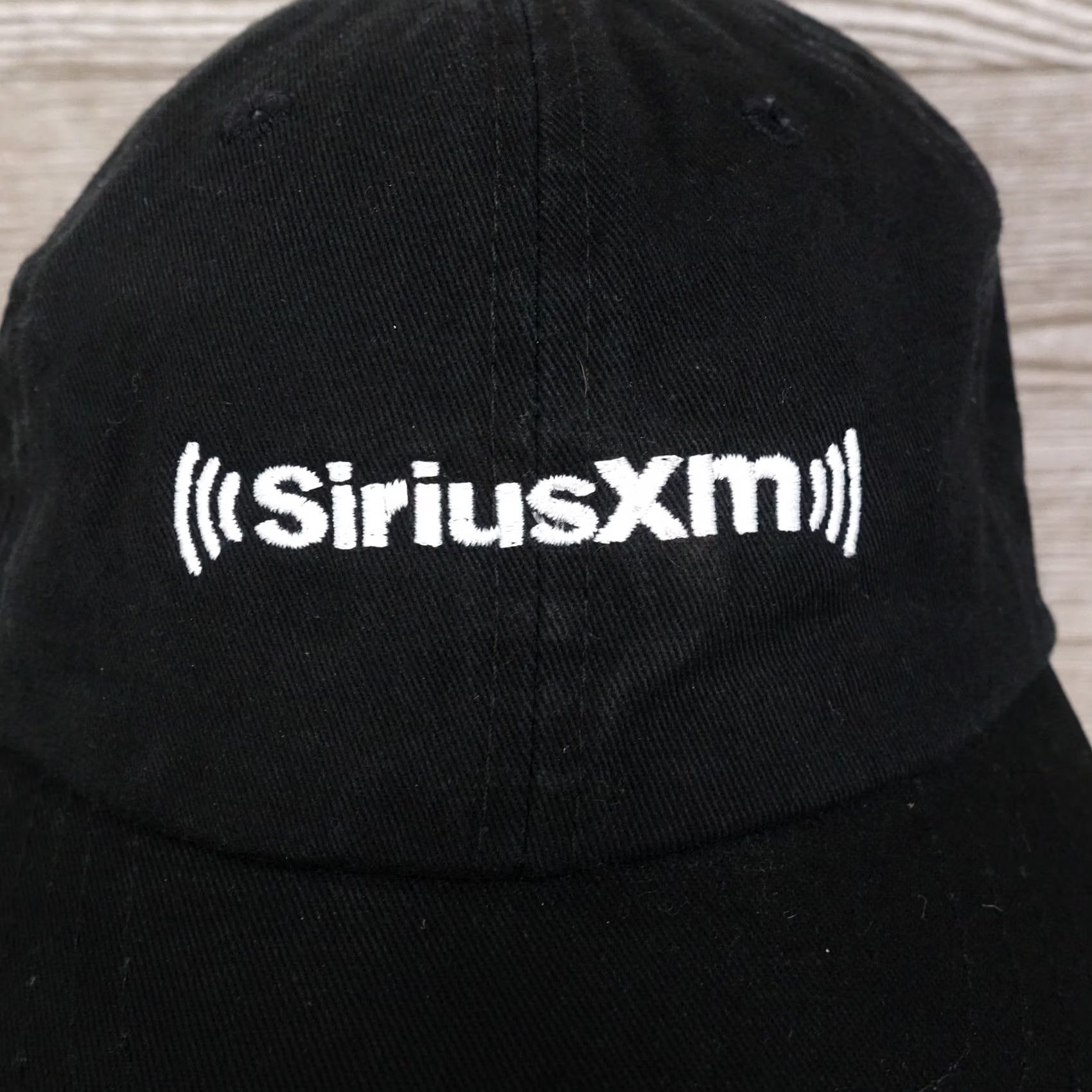 Vintage SIRIUS XM SATTELITE RADIO BLACK STRAPBACK BASEBALL HAT CAP Size ONE SIZE - 2 Thumbnail