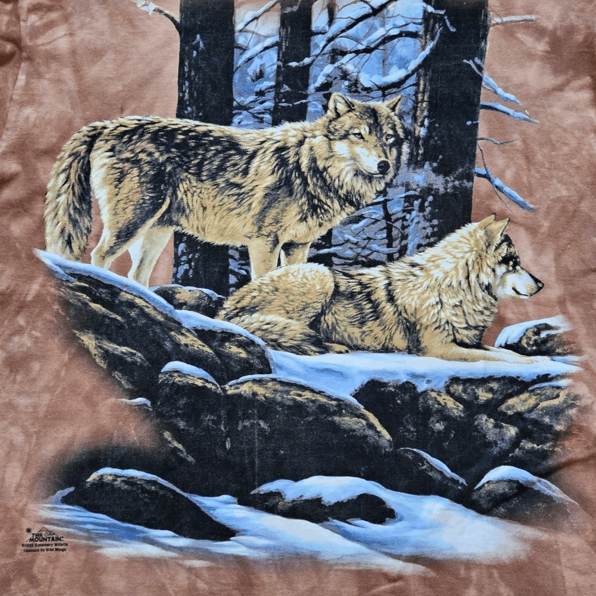 The Mountain The Mountain Wolves Brown Long Sleeve Size US L / EU 52-54 / 3 - 2 Thumbnail
