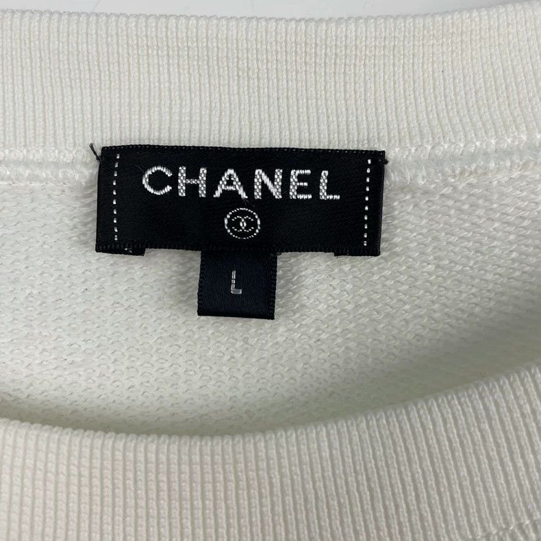Chanel Chanel Laurel branch double C short sleeves Size L / US 10 / IT 46 - 2 Thumbnail