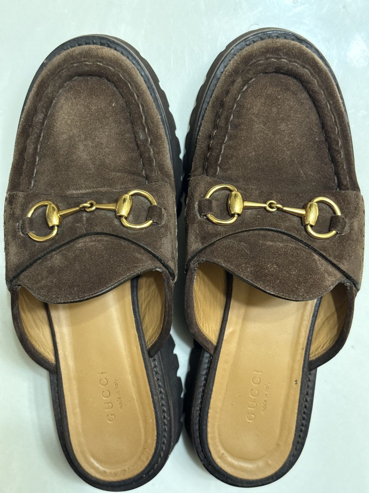 Gucci Gucci Horsebit Lug Sole Leather Loafers Made in Italy–EU 38 Size US 8 / IT 38 - 12 Thumbnail