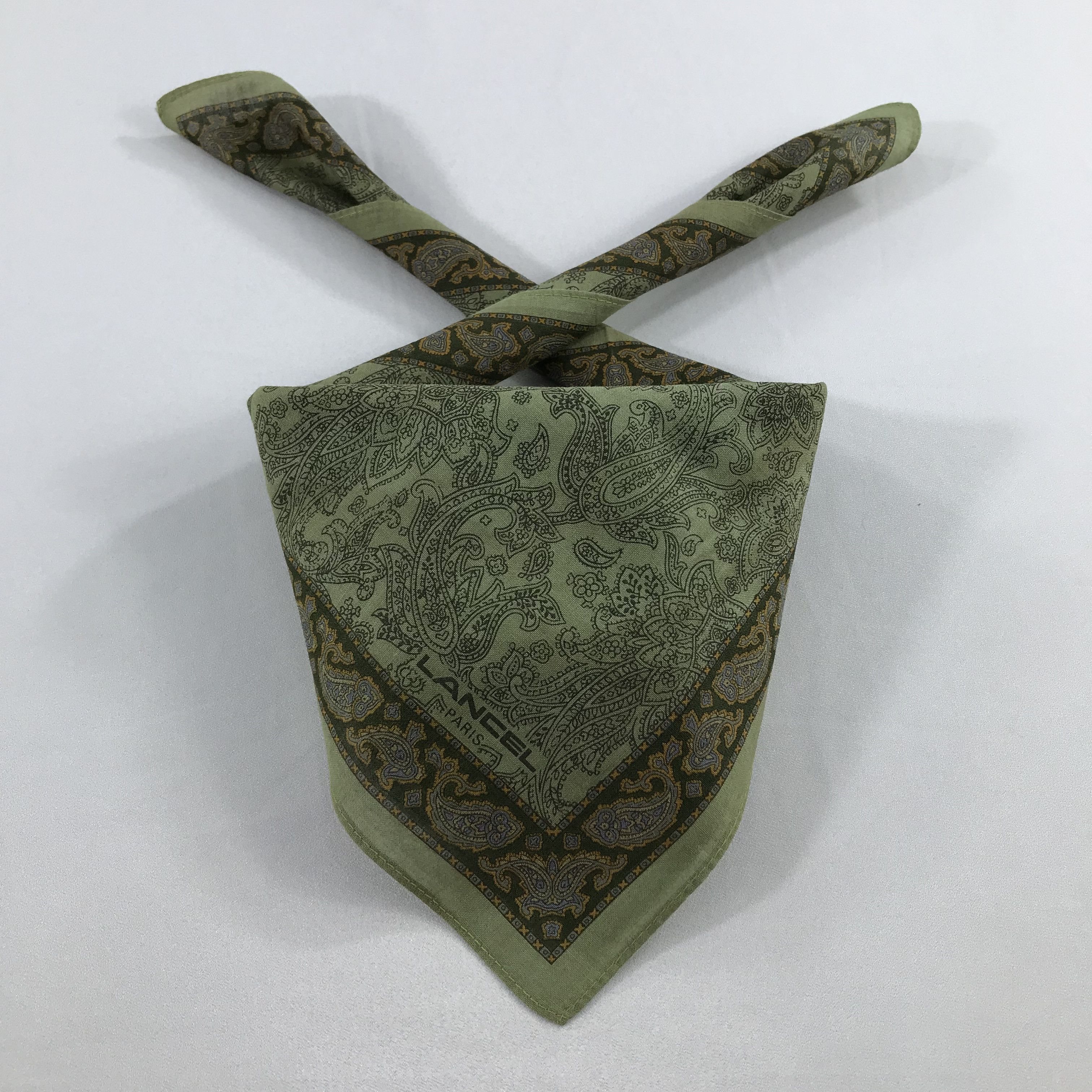 Lancel × Vintage Lancel Bandana / Handkerchief / Neckerchief - S2343 Size ONE SIZE - 3 Thumbnail