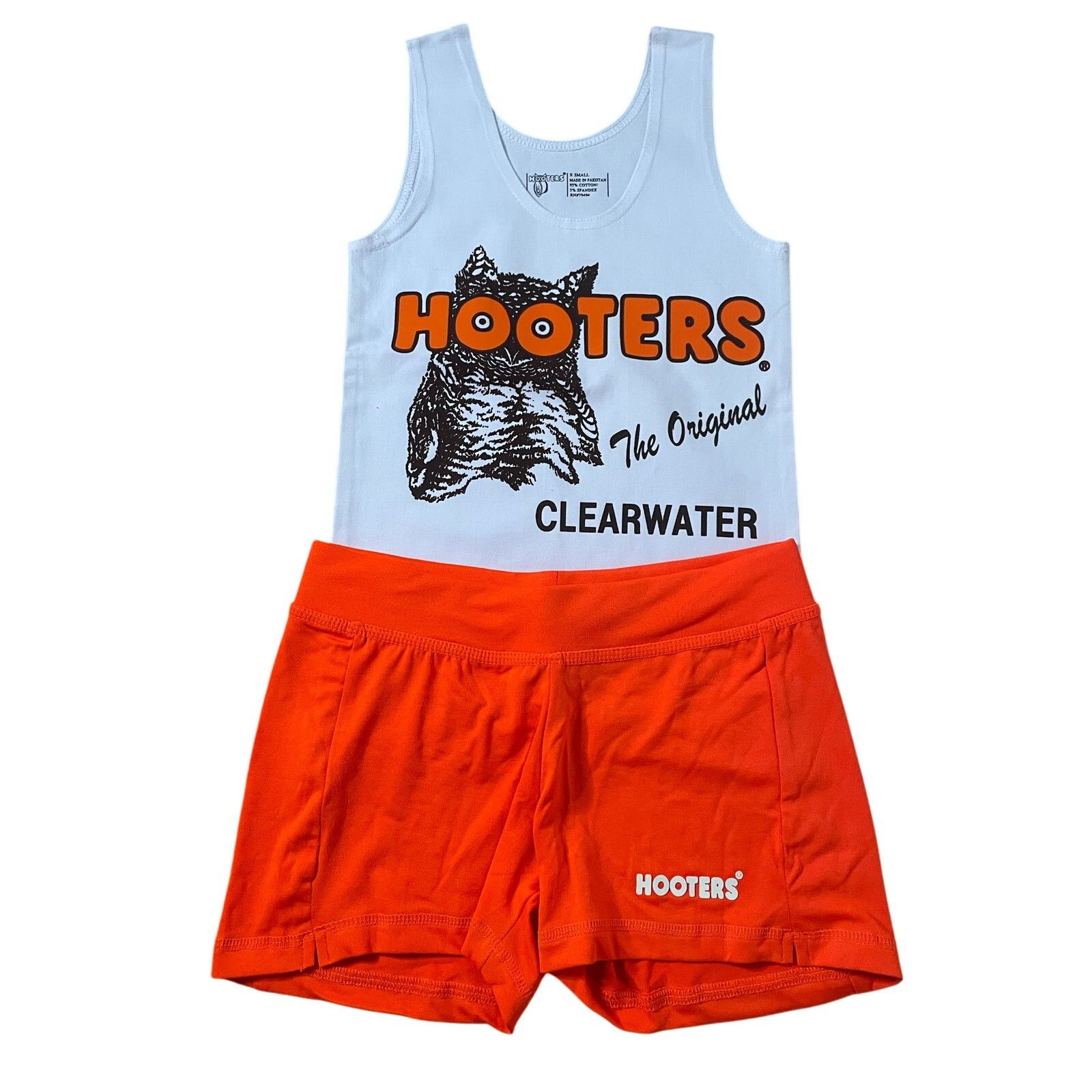 Other New Hooters Tank Shorts Pouch Name Tag Socks Pantyhose Xs Size XS / US 0-2 / IT 36-38 - 6 Thumbnail