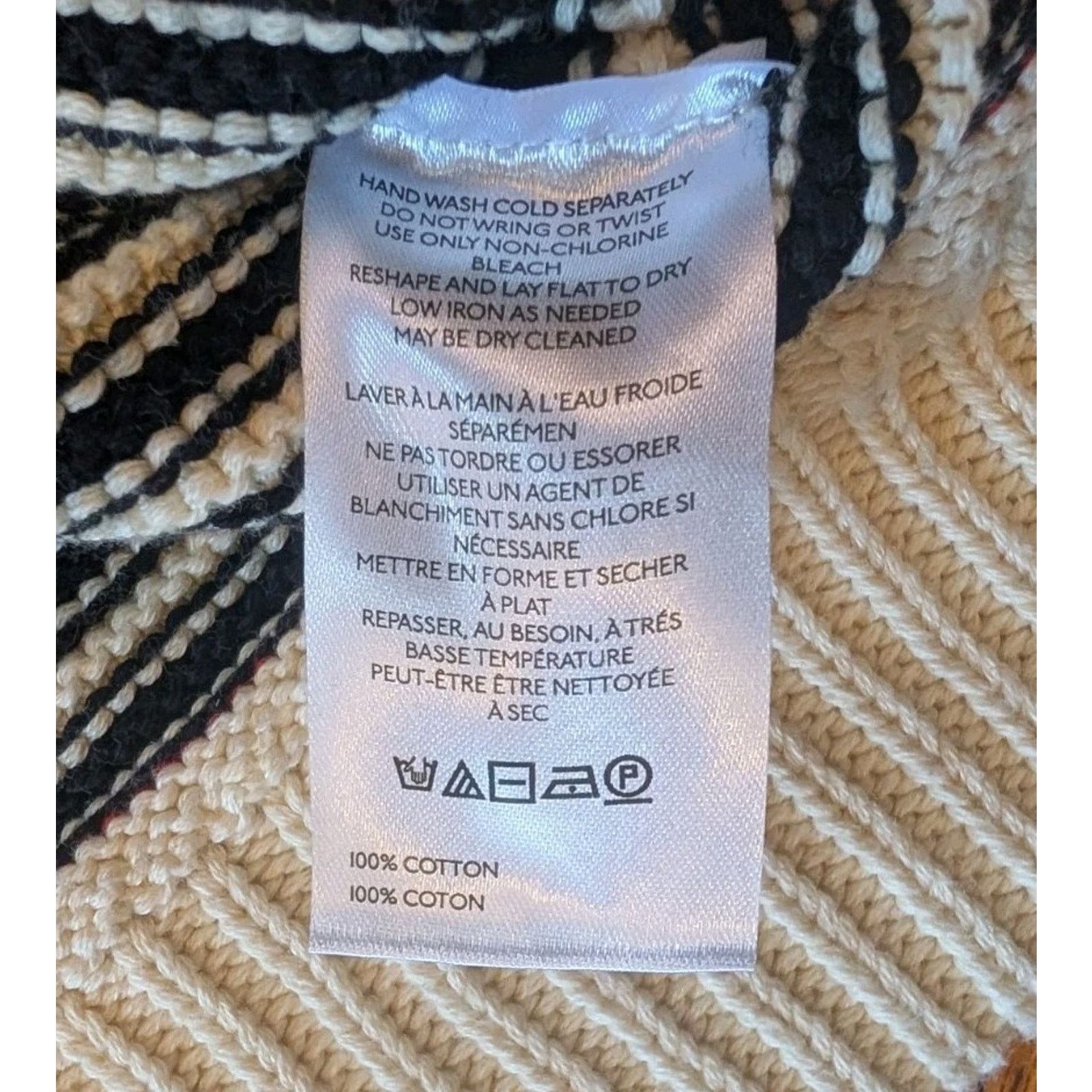 Free People We The Free Asher pullover Black Combo Med Long Sleeve Size M / US 6-8 / IT 42-44 - 8 Thumbnail
