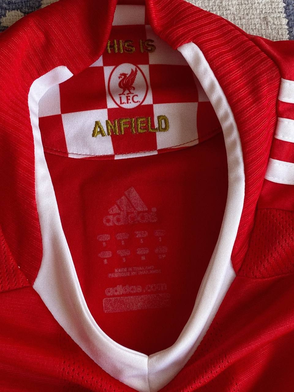 Adidas Liverpool FC Home Jersey 2008 Adidas Carlsberg Fiz #13 Size US S / EU 44-46 / 1 - 5 Thumbnail