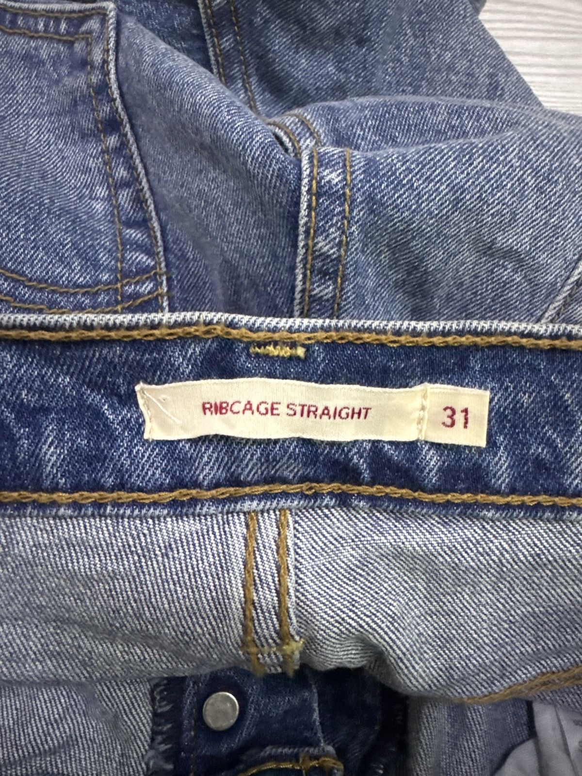 Levi's × Levi's Vintage Clothing Levi's 501 Ribcage Butterfly Button Reconstructed Jeans Size US 30 / EU 46 - 19 Thumbnail
