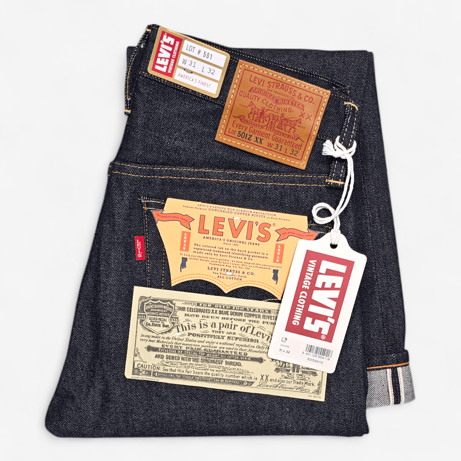Levi's Vintage Clothing Levi's Vintage Clothing 1954 501 Selvedge Big E Japan Made Size US 31 - 2 Thumbnail