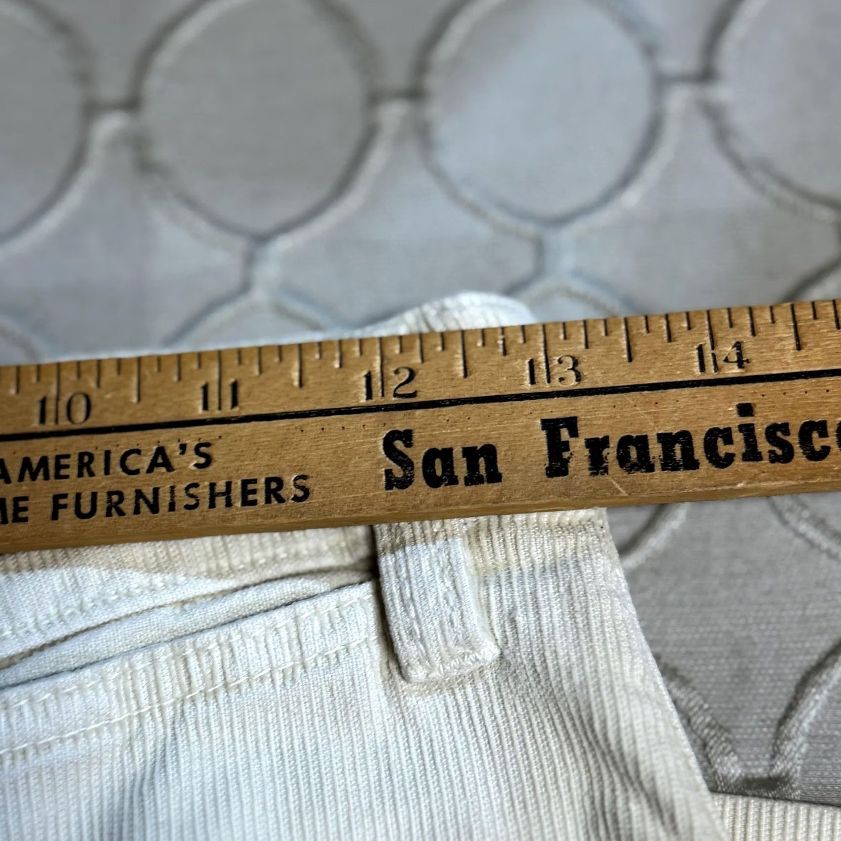 Marine Layer Marine Layer Pants Womens 8 Cream Beige Corduroy Button Fly Straight Leg Casual Womens Size 30" / US 8 / IT 44 - 6 Thumbnail