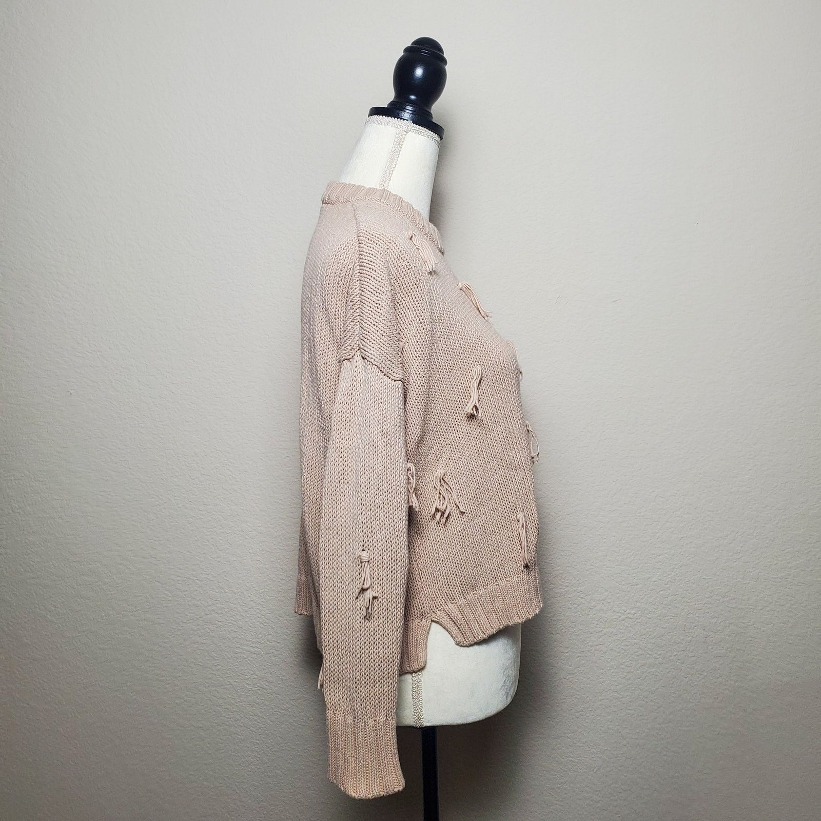 Madewell Madewell Tassel Sweater Blush Pink XS Size XS / US 0-2 / IT 36-38 - 2 Thumbnail