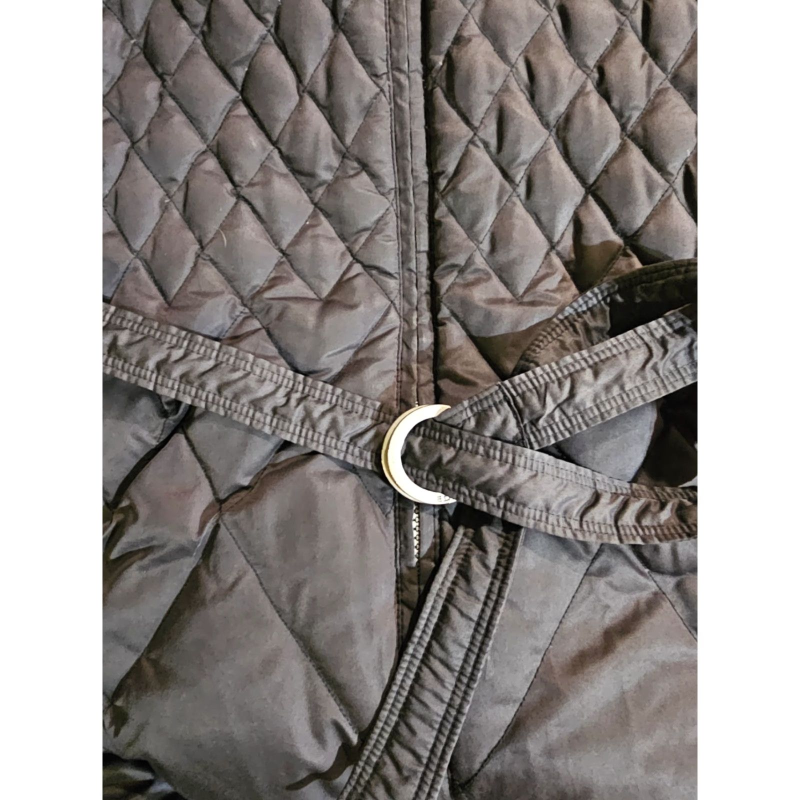 Eddie Bauer EDDIE BAUER Parka Jacket Black Down-Fill Faux Fur Hood Trim Womens Large Length Mid-Length Regular Size L / US 10 / IT 46 - 5 Thumbnail