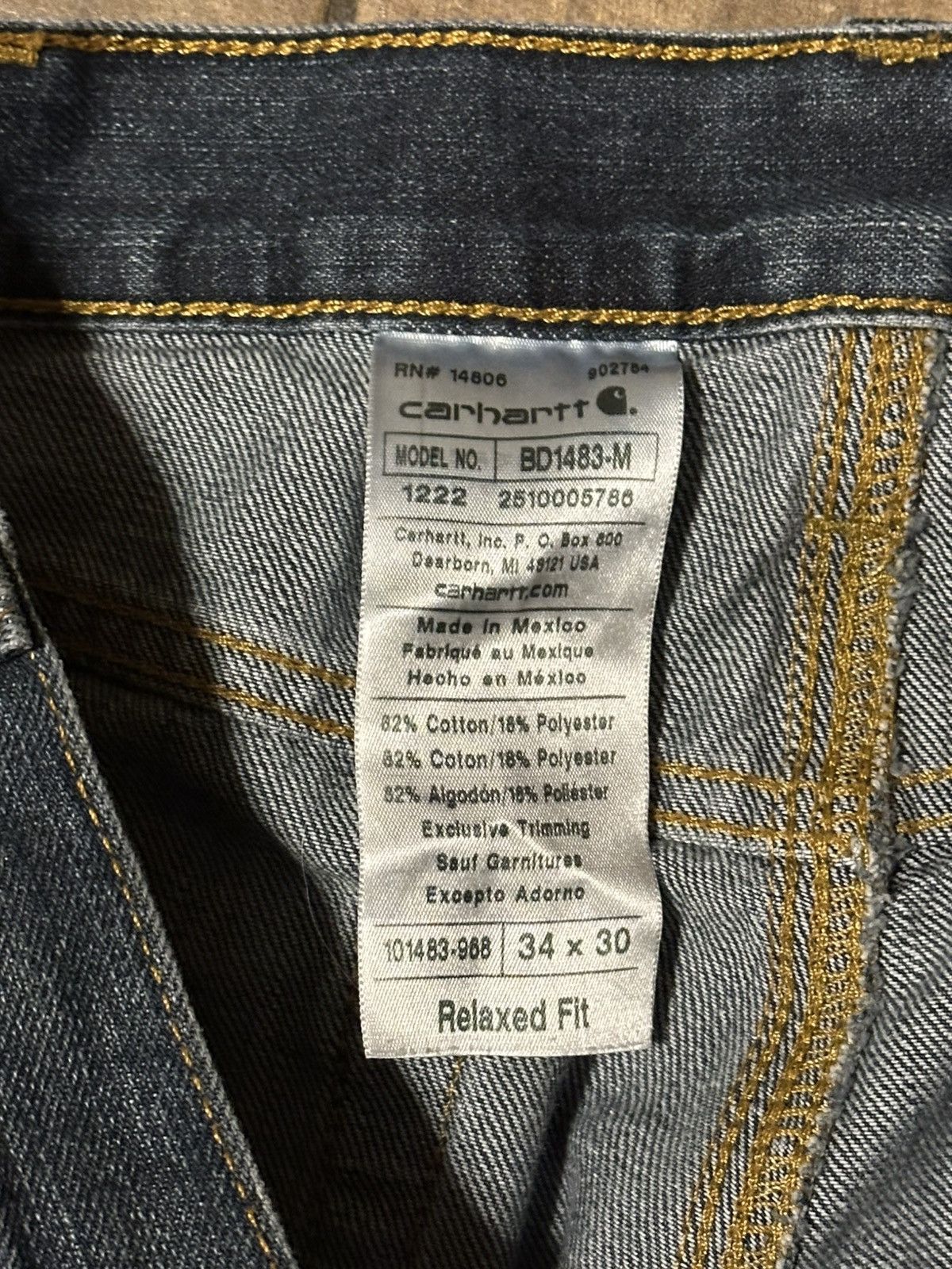 Carhartt Carhartt jeans baggy Size US 34 / EU 50 - 4 Thumbnail