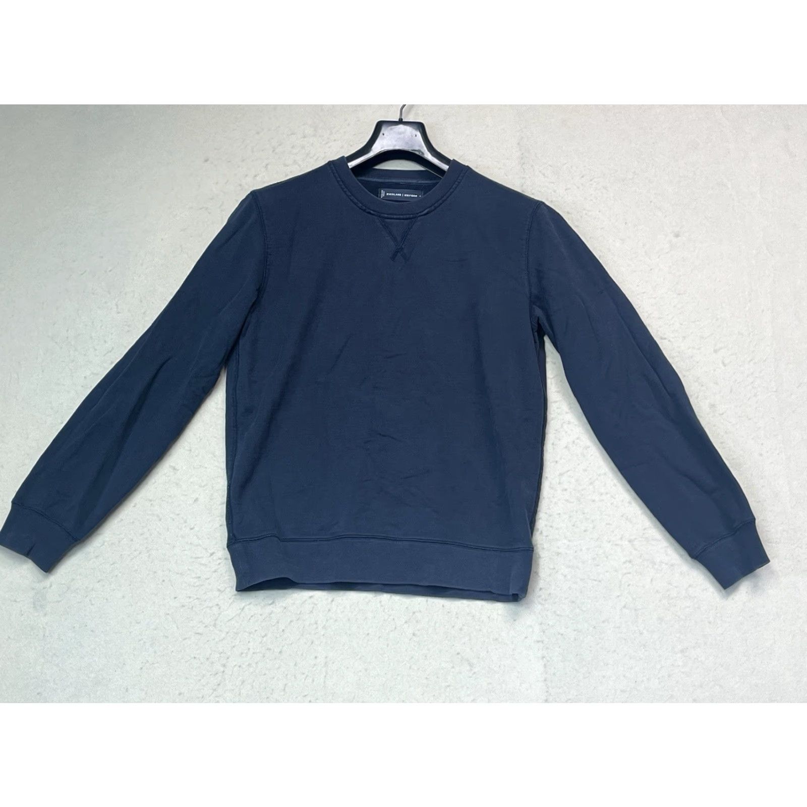Everlane Everlane Sweatshirt Crew Neck Pullover S Small Blue Women Long Sleeve Cotton Polyester Pullover Activewear Fall Spring Winter Size S / US 4 / IT 40 - 2 Thumbnail