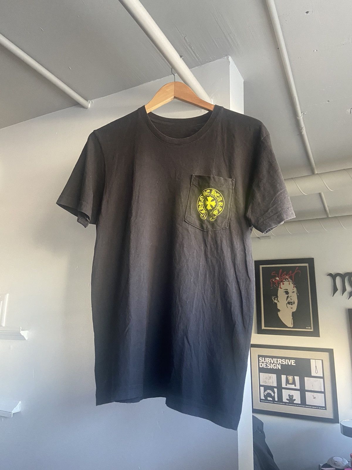 Chrome Hearts Chrome Hearts Eye Chart Made in Hollywood Tee Black