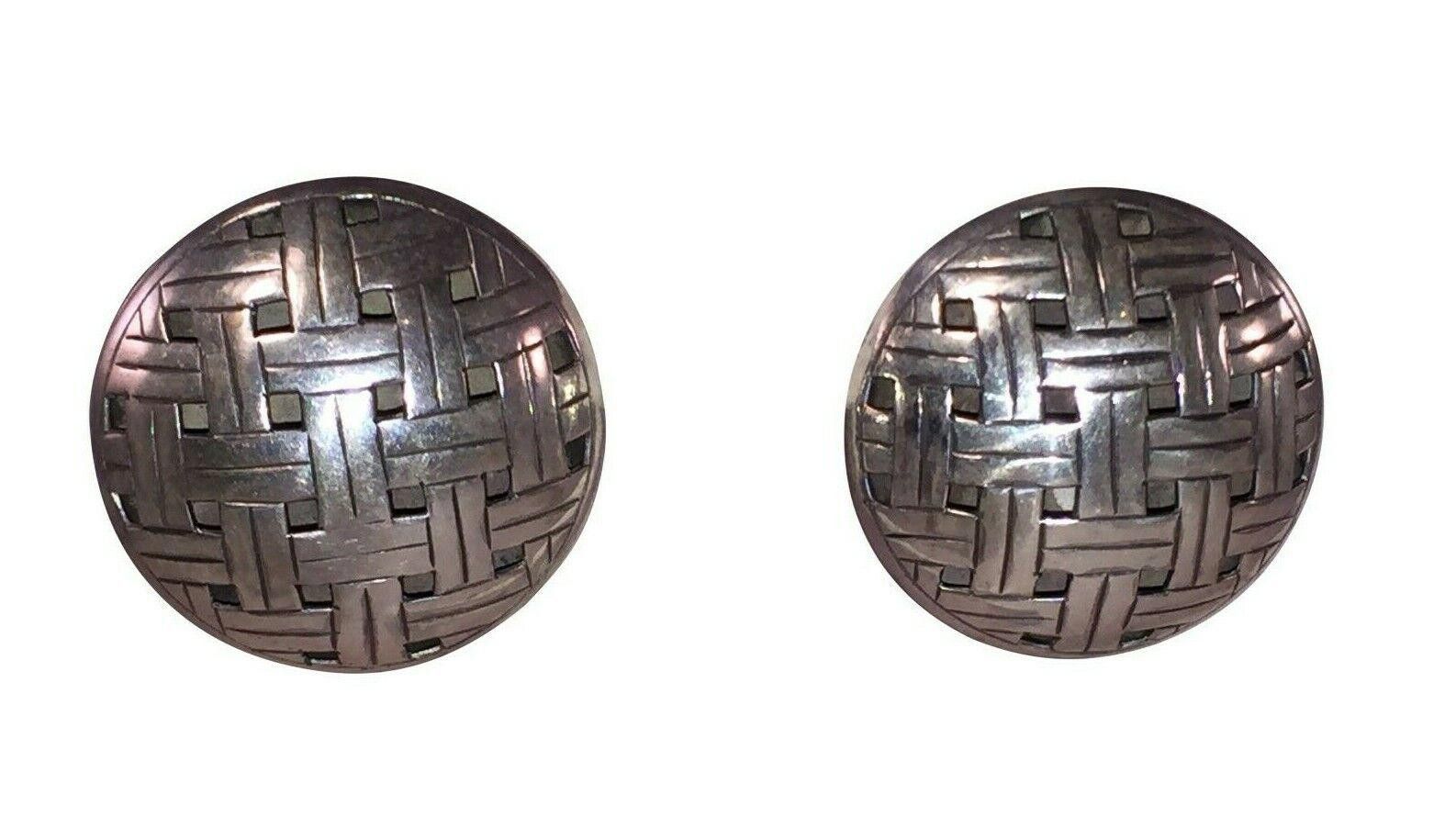 John Hardy John Hardy Large Dome Woven Sterling Earrings Size ONE SIZE - 2 Thumbnail