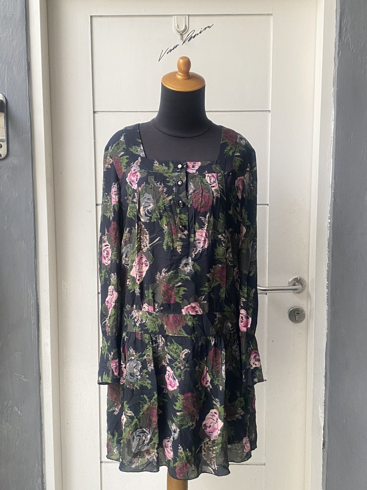 Anna Sui ANNA SUI Flower Motive Dress Size S / US 4 / IT 40 - 1 Thumbnail