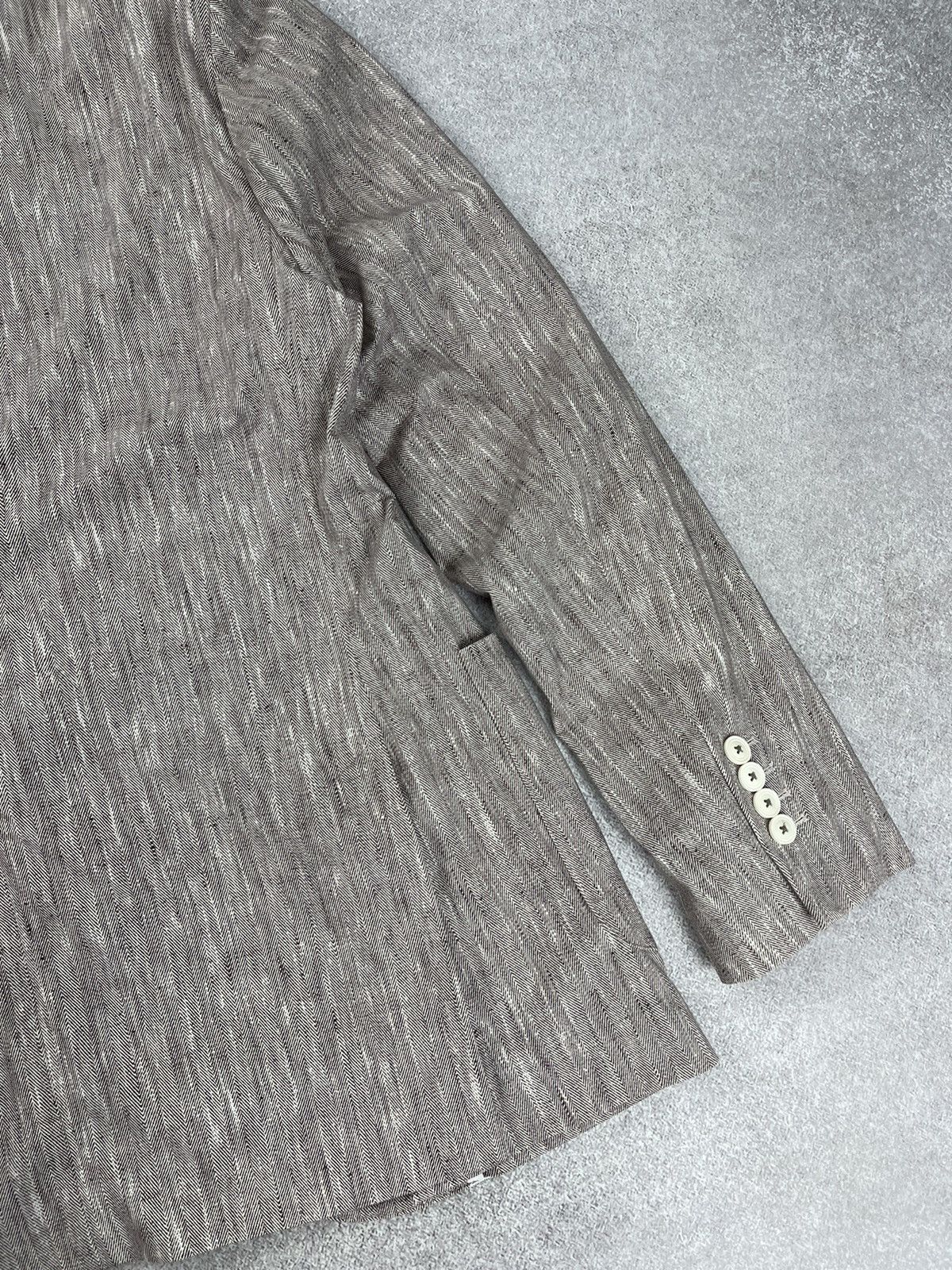Circolo 1901 Circolo 1901 Slim Fit Herringbone Blazer Jacket Size 54 Size US L / EU 52-54 / 3 - 15 Thumbnail