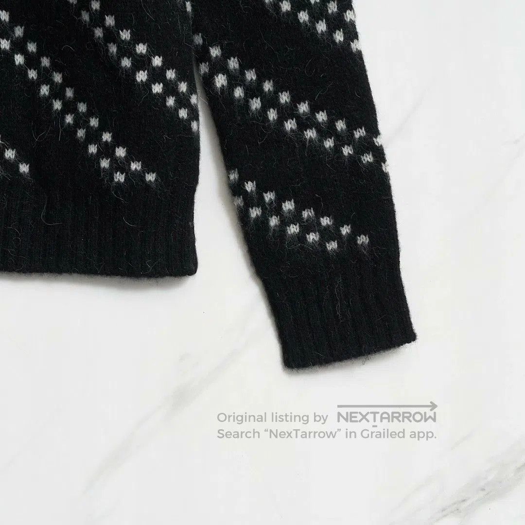 Saint Laurent Paris Saint Laurent Men's Black Zigzag Sweater. Size US M / EU 48-50 / 2 - 3 Thumbnail