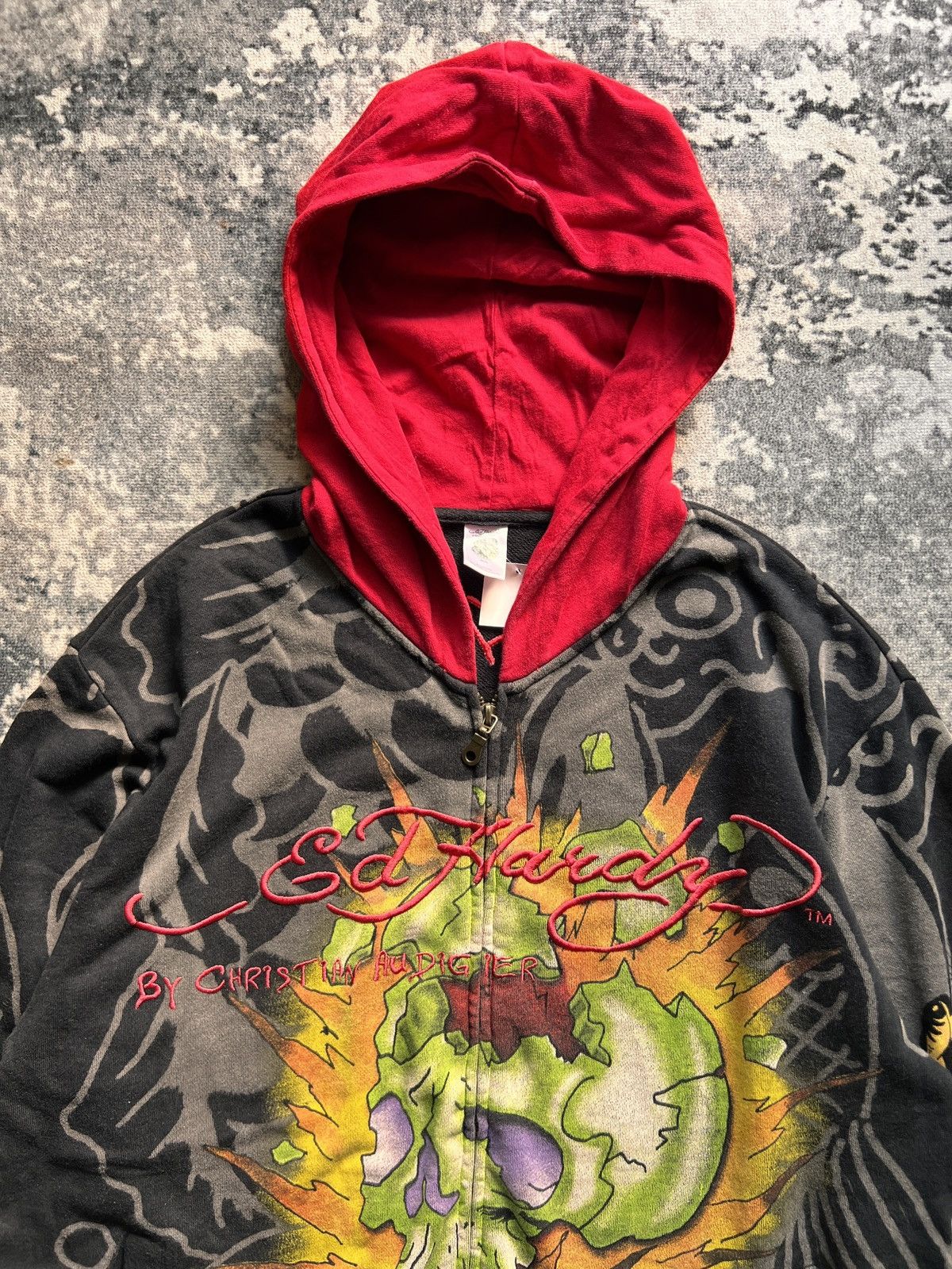 Ed Hardy Ed Hardy by Christian Audigier Hoodie Size US L / EU 52-54 / 3 - 7 Thumbnail