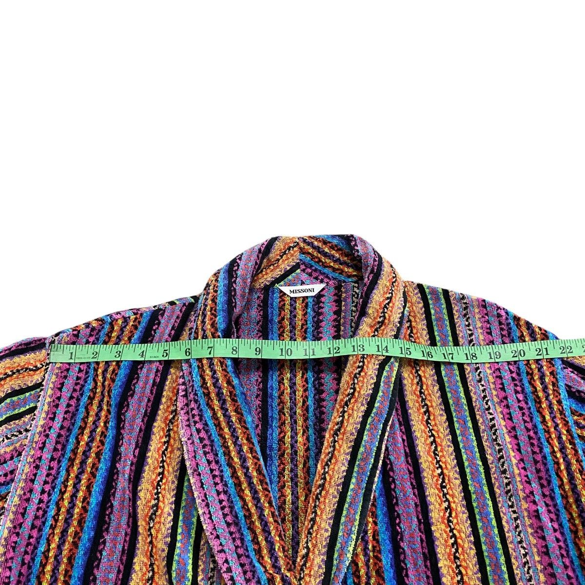 Missoni Rainbow Bathrobe Missoni Home 3D Knit Striped Sweater Unisex Size L / US 10 / IT 46 - 15 Thumbnail