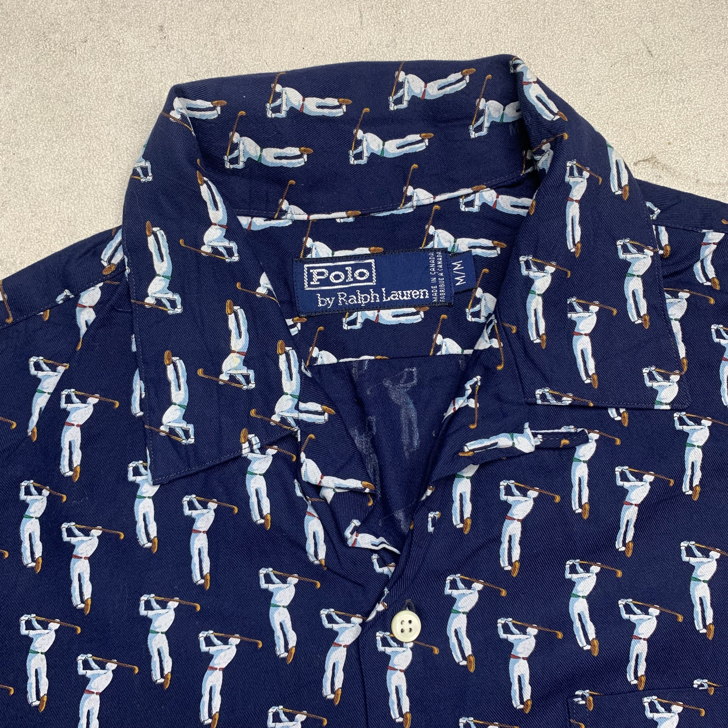 Polo Ralph Lauren Vintage Polo Ralph Lauren Golf Printed Shirt Size US M / EU 48-50 / 2 - 4 Thumbnail