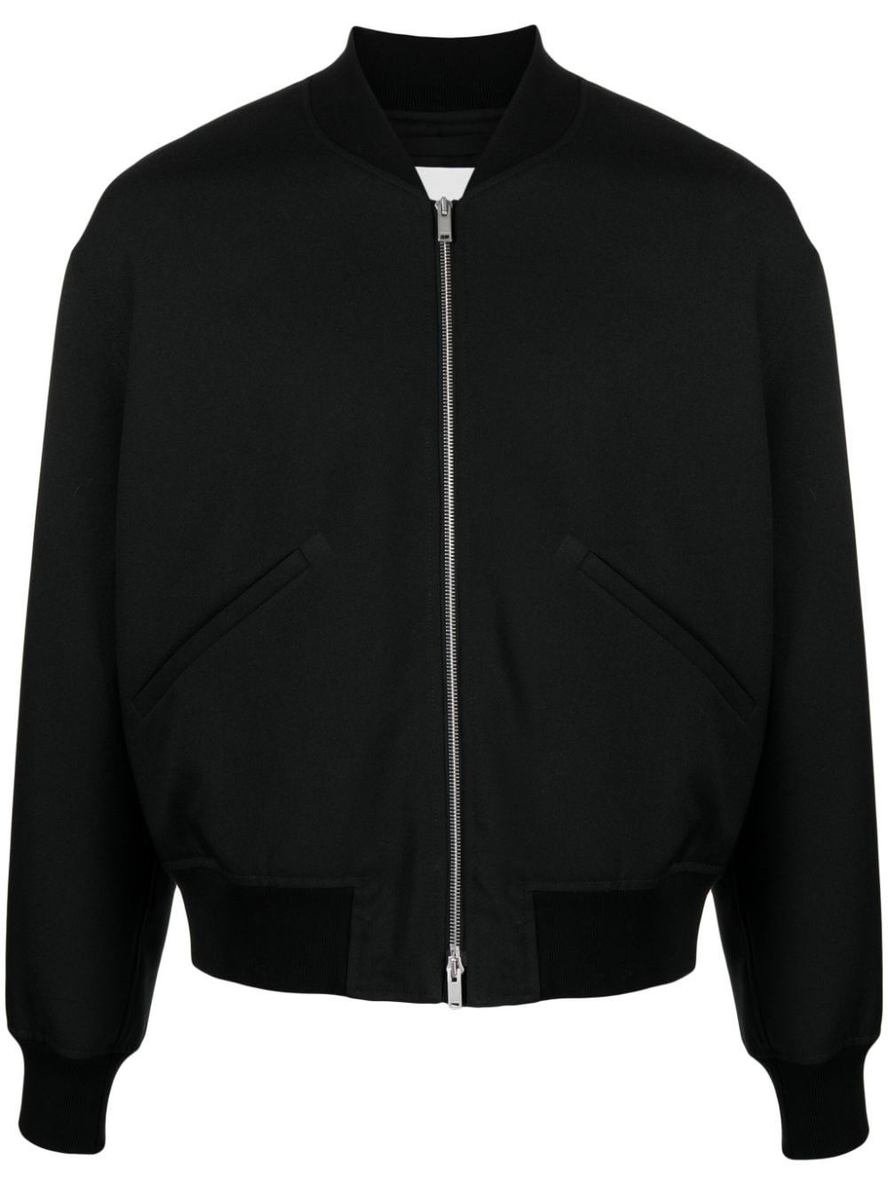 Jil Sander o1w1db10825 Bomber Jacket in Black Size US L / EU 52-54 / 3 - 1 Thumbnail