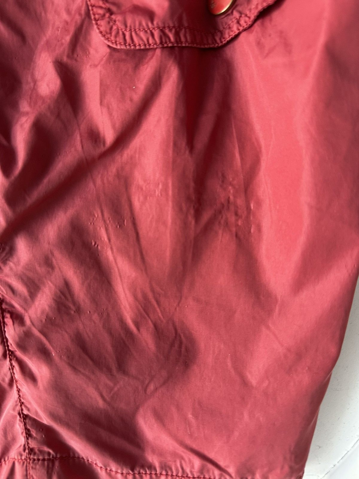 Moncler Moncler swimshorts swimwear faded red worn rubber logo Size US 32 / EU 48 - 11 Thumbnail