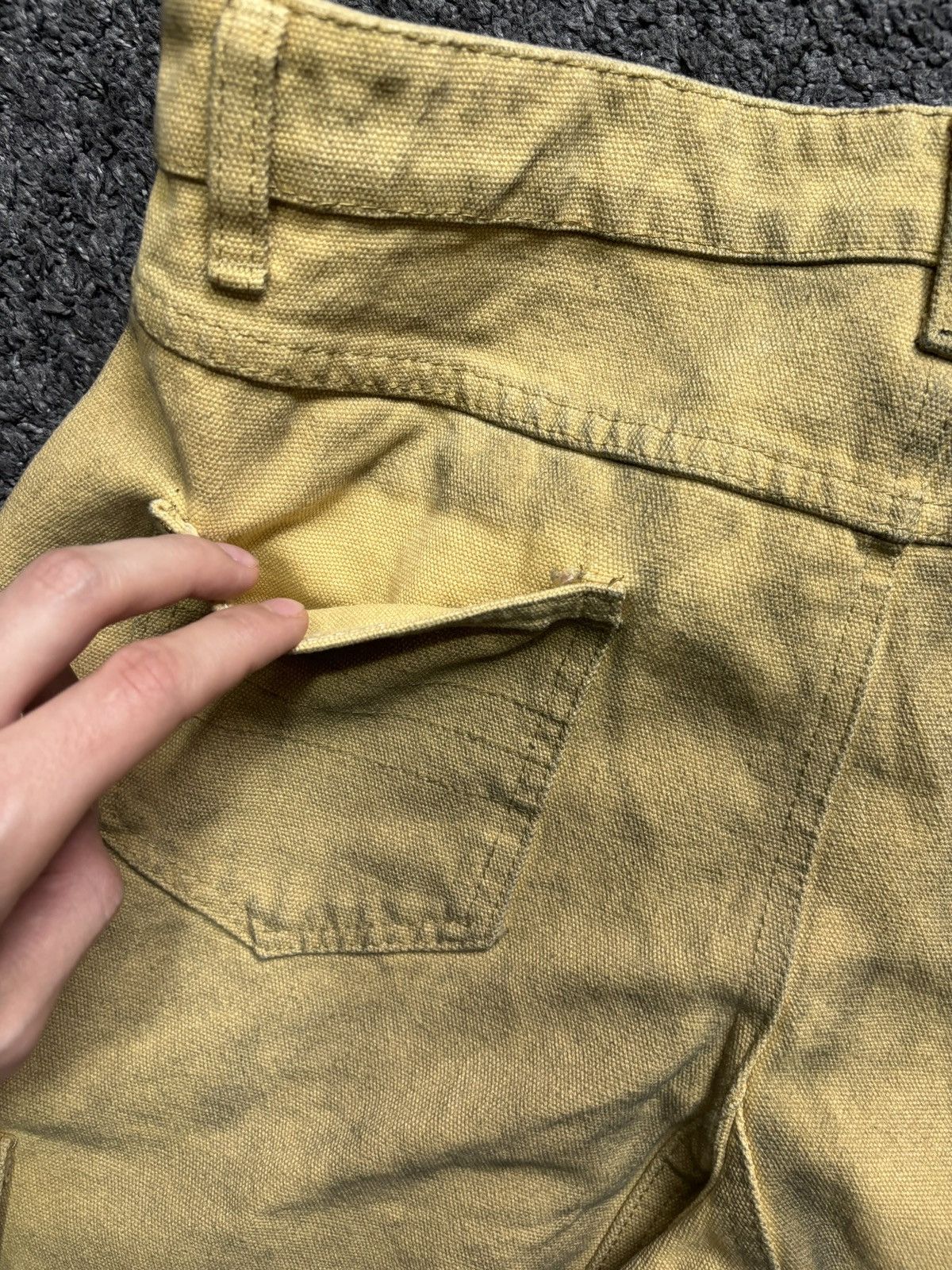 Vintage Vintage wide leg rare flames red yellow baggy cargo jeans Size US 34 / EU 50 - 19 Thumbnail