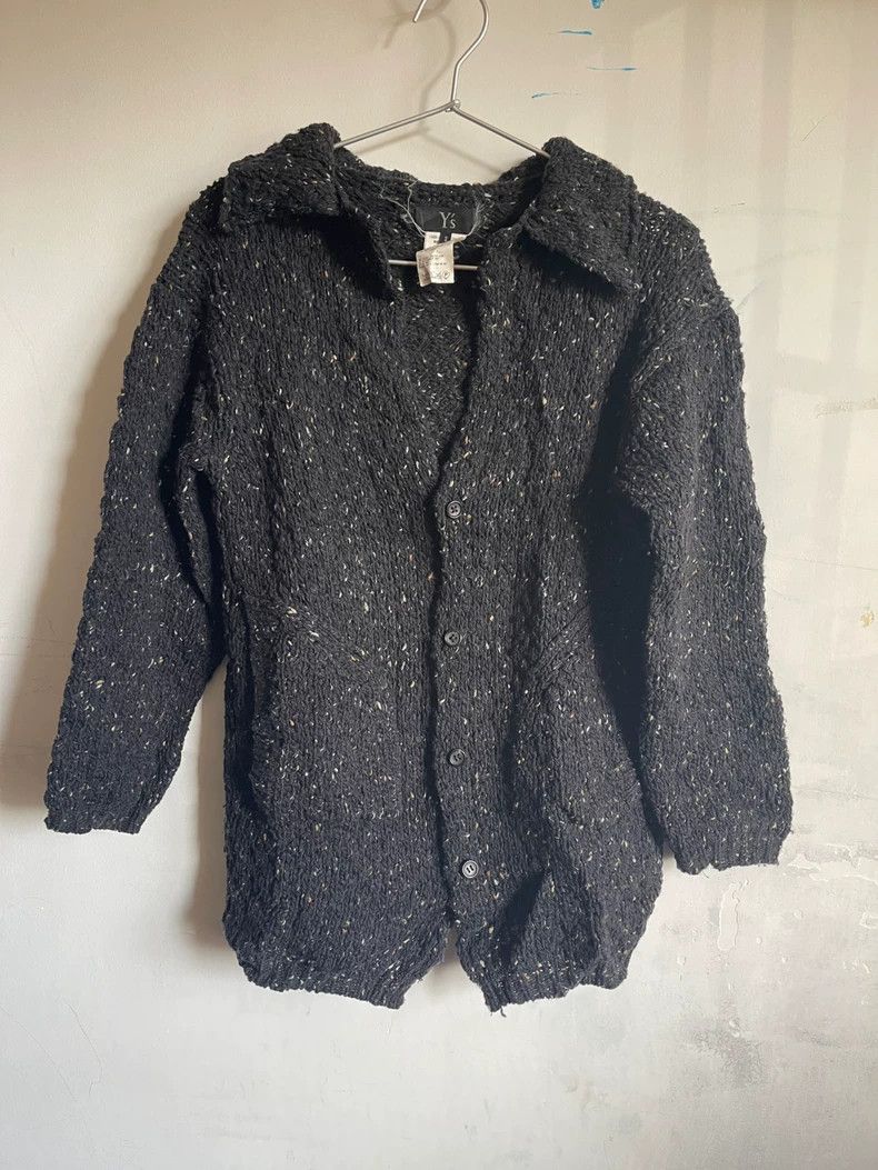 Y's Y's Variegated wool lapel long-sleeve loose casual knit ca Size US M / EU 48-50 / 2 - 1 Thumbnail