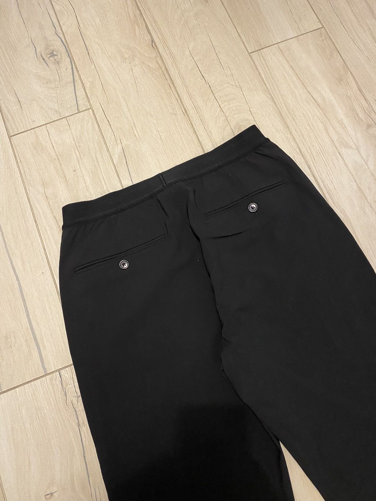 Helmut Lang Helmut Lang Reflective Stripes Black Wool Track Pants Size US 30 / EU 46 - 9 Thumbnail