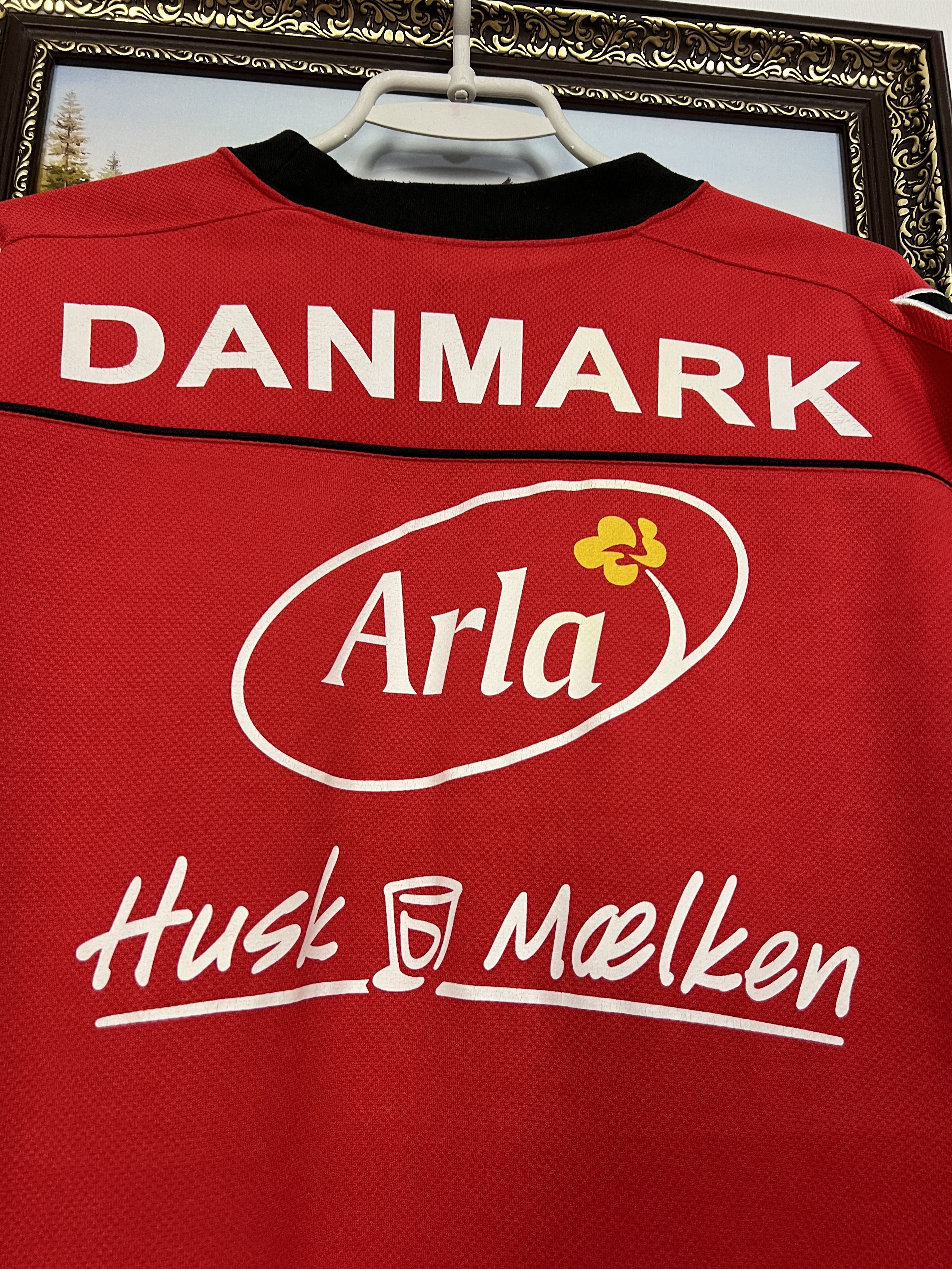 Hummel Denmark Football Sweatshirt Soccer Crewneck Track Top Size US M / EU 48-50 / 2 - 9 Thumbnail
